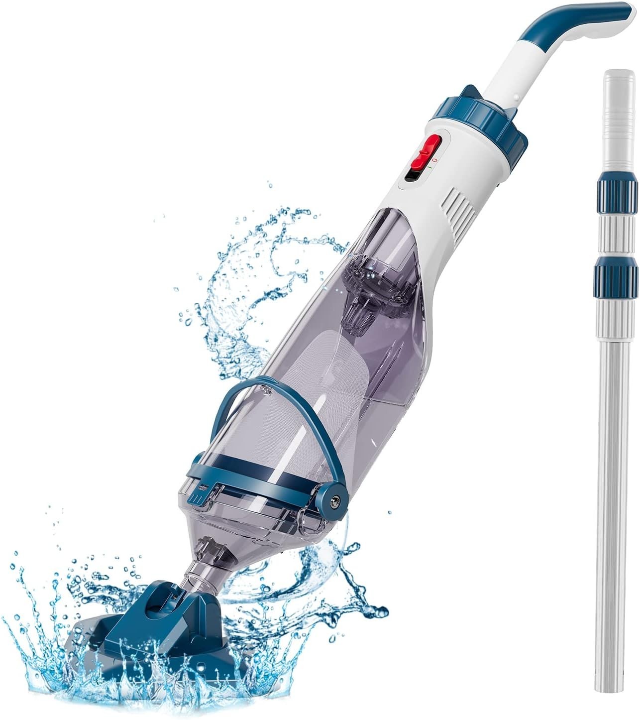 Versatile Rechargeable Pool Vacuum – 1 Hour Cleaning Power & Easy Handling