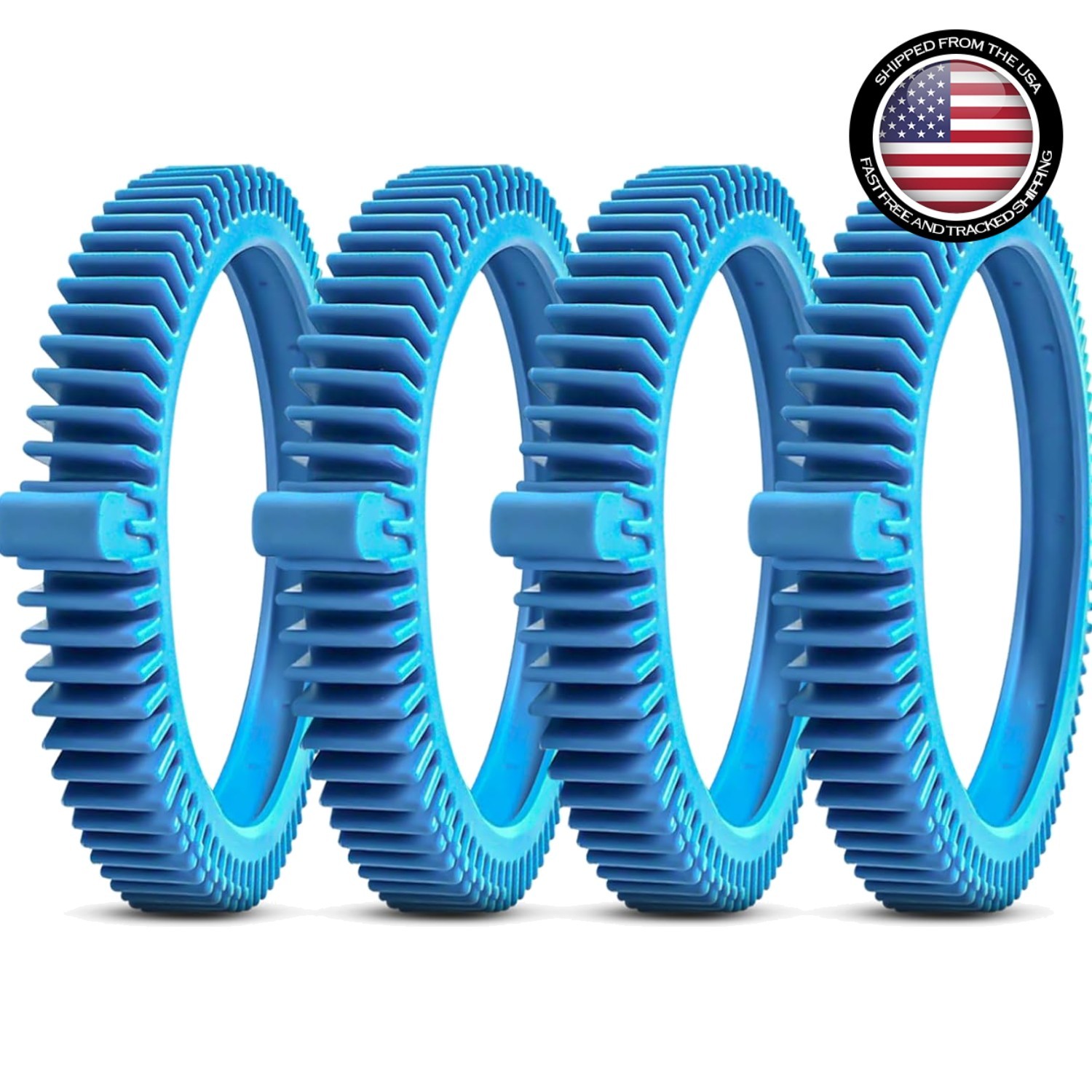 4-Pack Replacement Tires for Poolvergnuegen 896584000-143 | Easy Installation