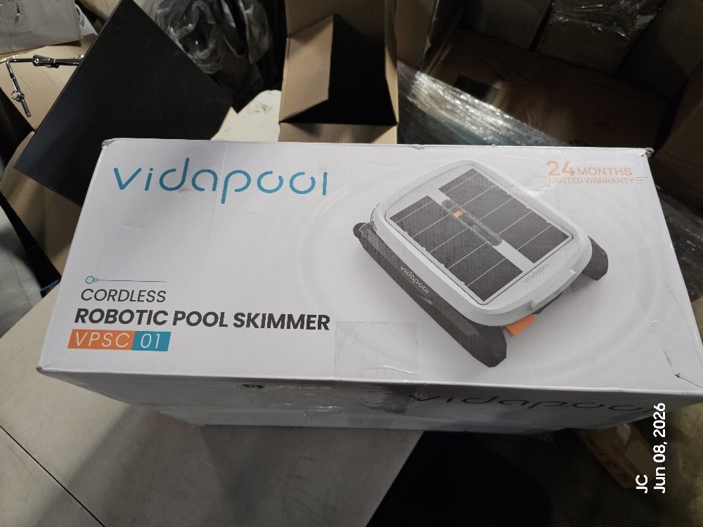 Solar Pool Skimmer Robot, Automatic Pool Surface Skimmer Cleaner, Dual Mode Sola