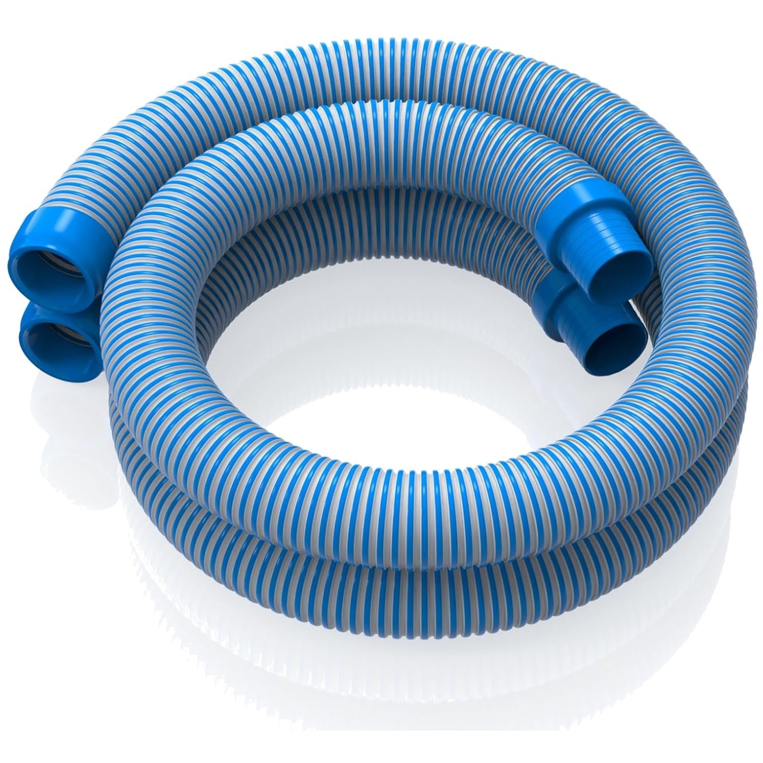 Pool Vacuum Hose 2-Pack, 40″ Spiral-Wound, Blue