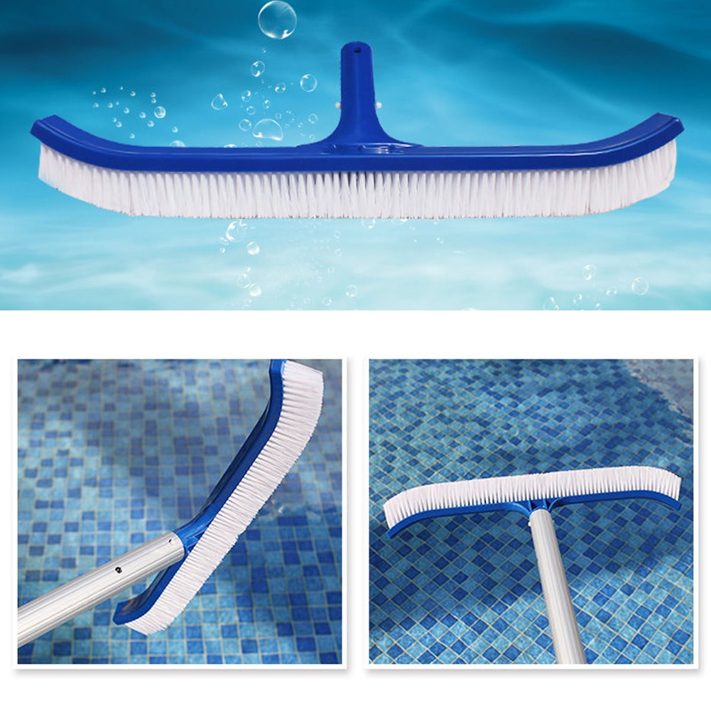 Professional Heavy Duty 18″ Swimming Pool Floor Wall Cleaning Brush Head Tool