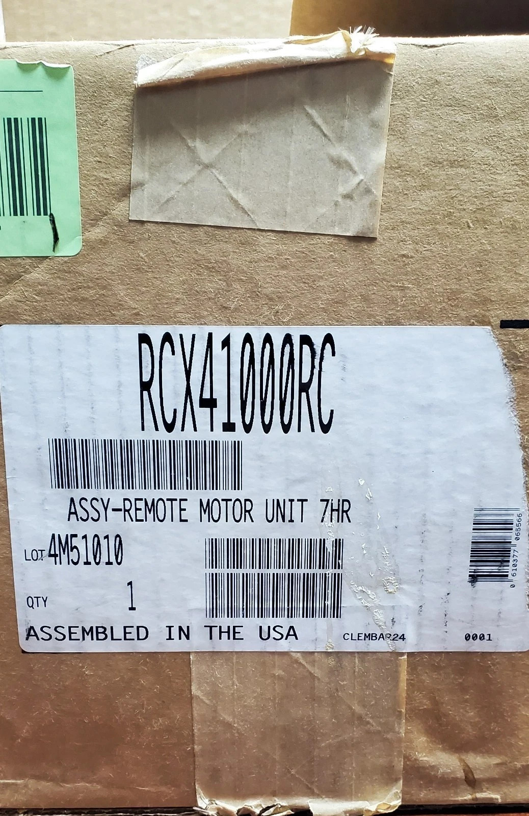 NOS HAYWARD RCX41000RC ASSEMBLY-REMOTE7HR MOTOR UNIT FOR ALL TIGERSHARK 2 MODELS