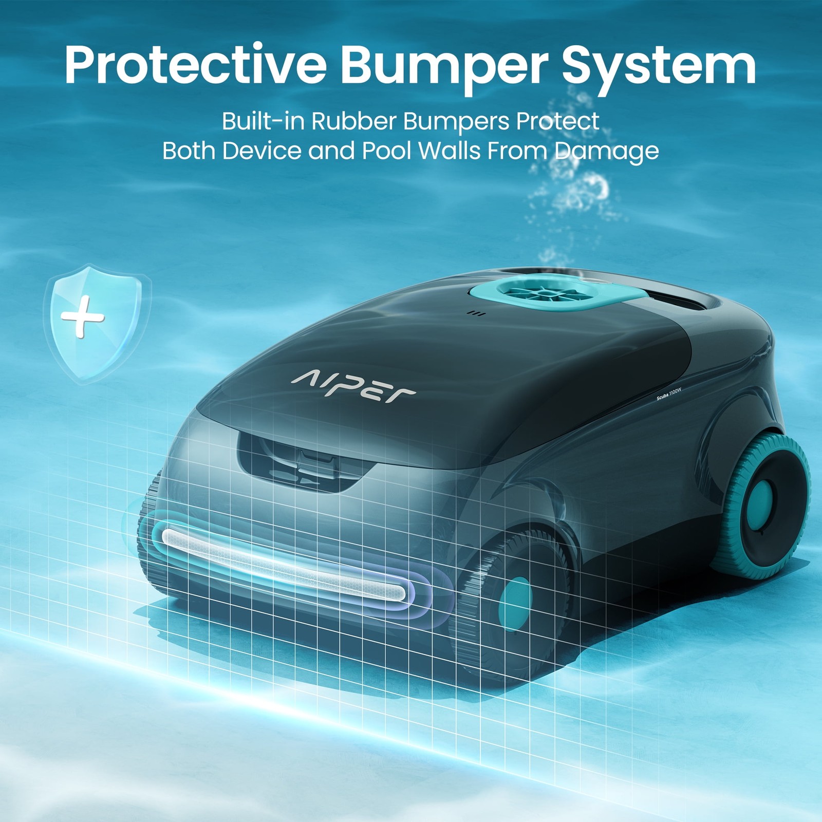 Aiper Scuba 1100W Cordless Robotic Pool Cleaner, Tri-Motor Drive, Advanced
