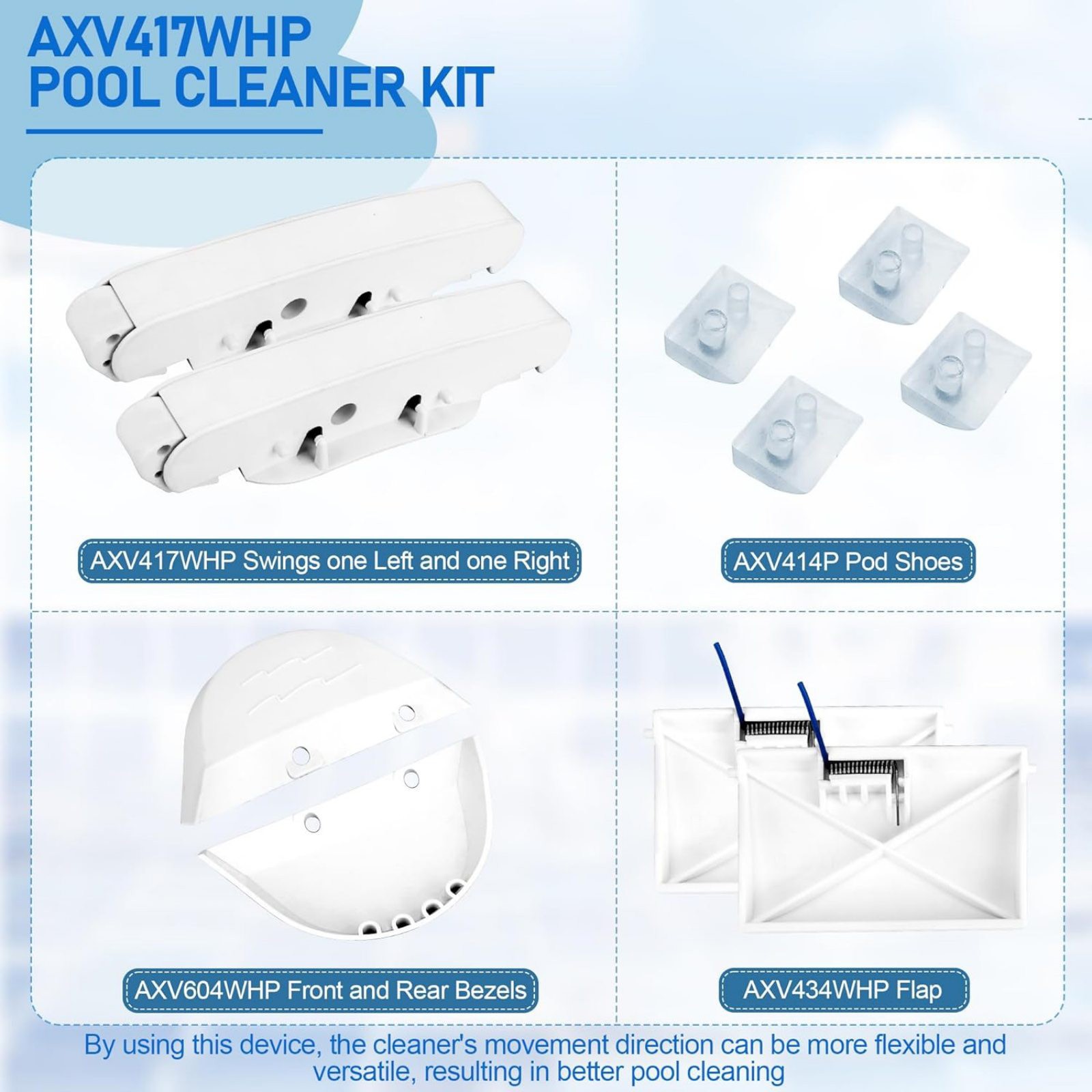 New Pool Cleaner Kit Compatible For Hayward Navigator Pool Vac Ultra Pool
