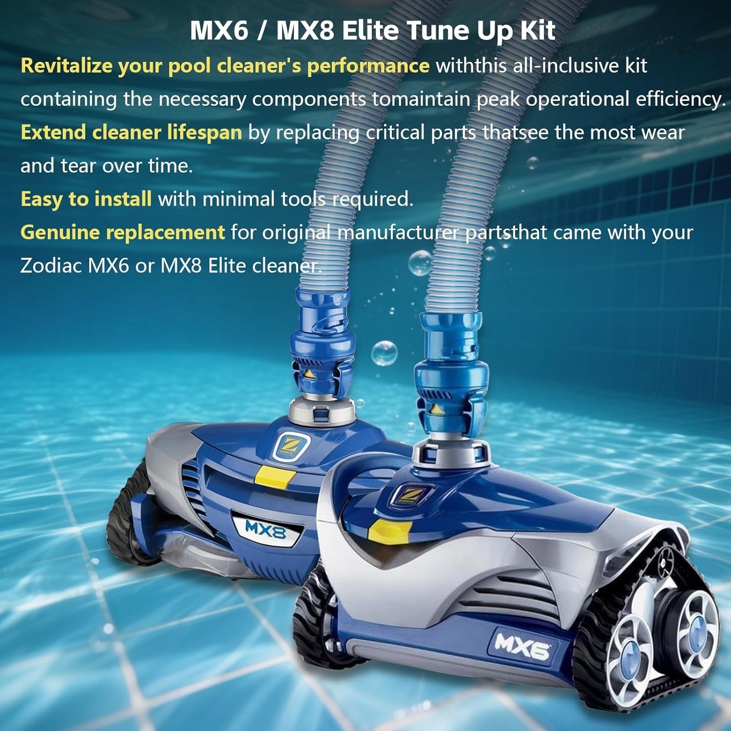 Zodiac MX6 MX8 Replacement Parts Kit | Easy Installation, Efficient Cleaning