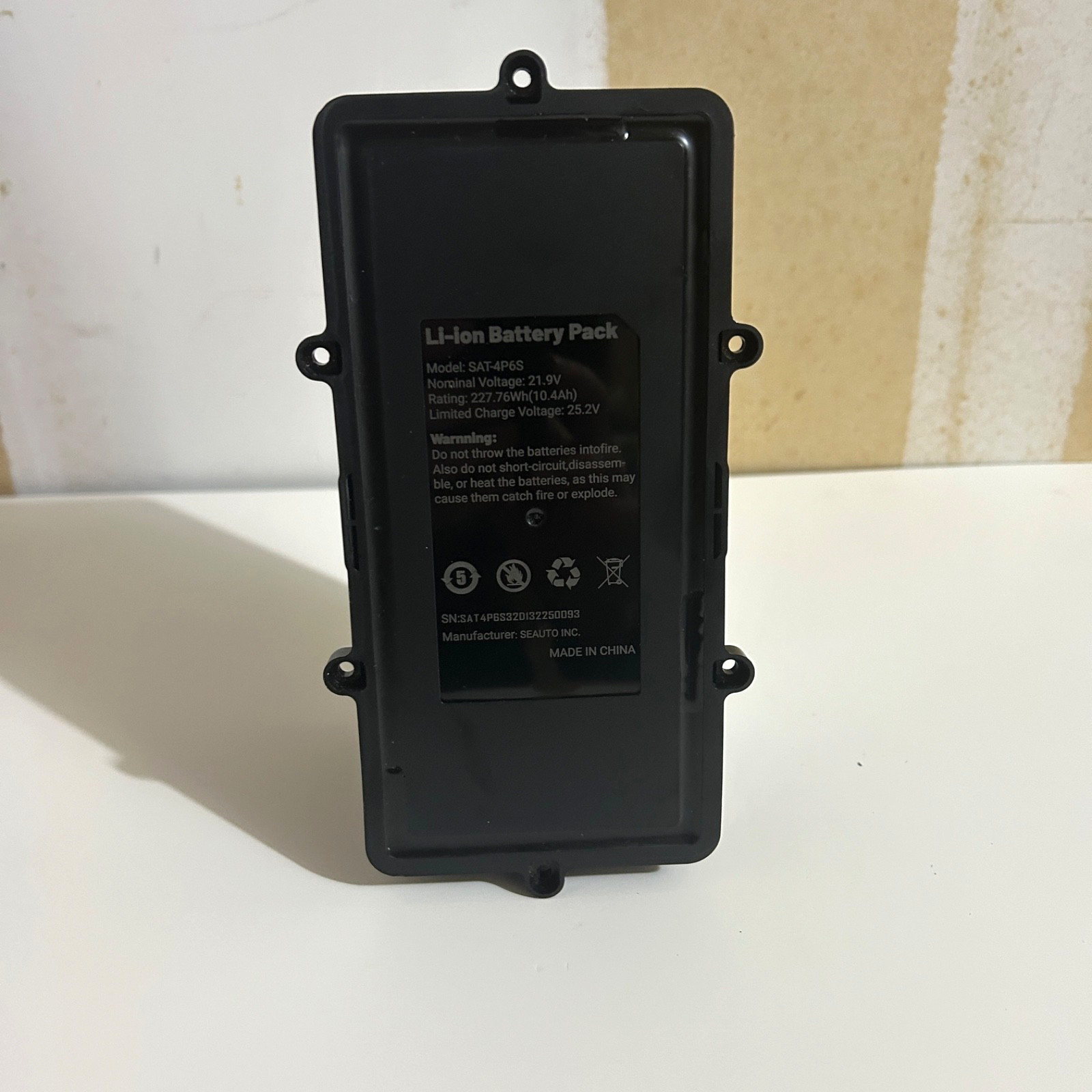 Rechargeable Li-ion Battery Pack SAT-4P6S for Seauto Shark Hydrus X