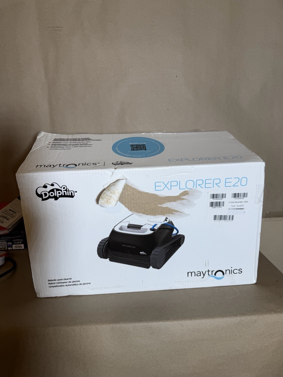 Maytronics Dolphin Explorer E20 Robotic Pool Cleaner.