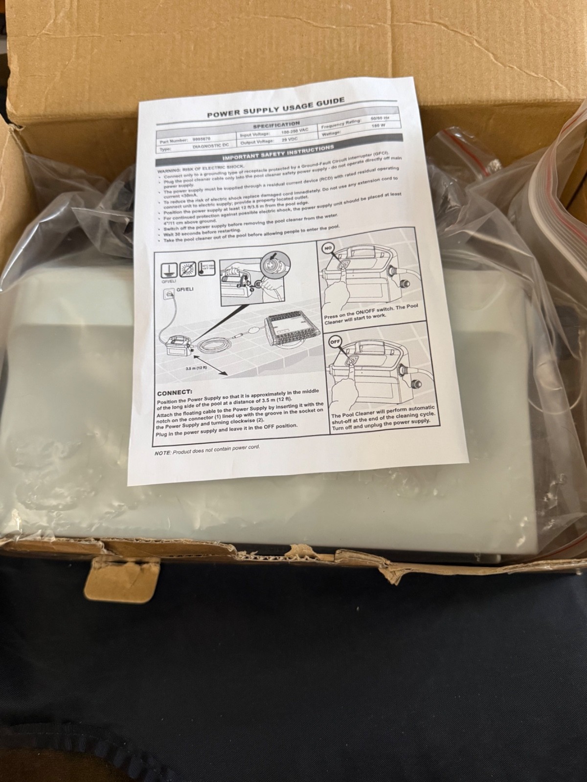 Maytronics 9995670-US-ASSY Dolphin Power Supply