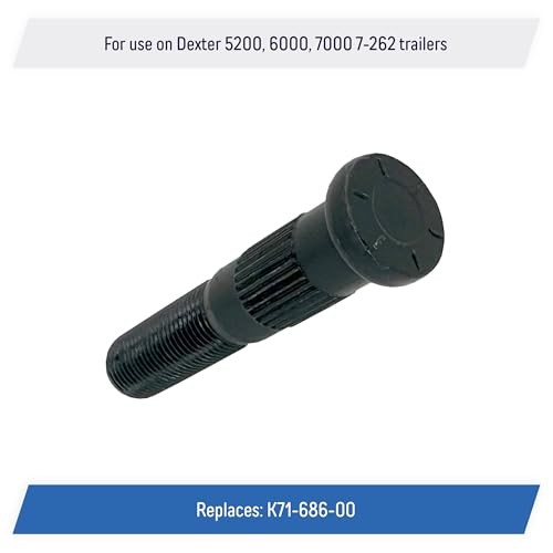 Press-In Wheel Studs 1/2″-20 x 2.70″ Replacement for Dexter 5200, 6000 7000,