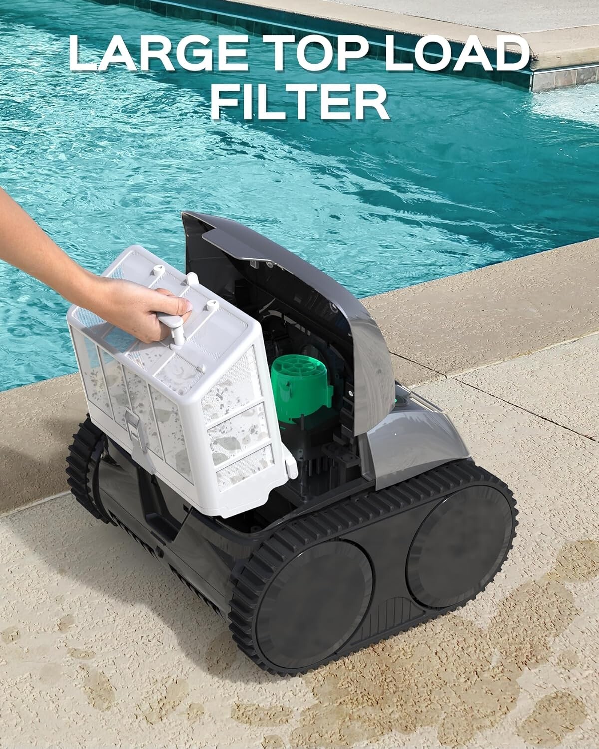WYBOT C1 Pool Robot Vacuum, Smart APP Support, Auto Wall & Waterline Cleaning