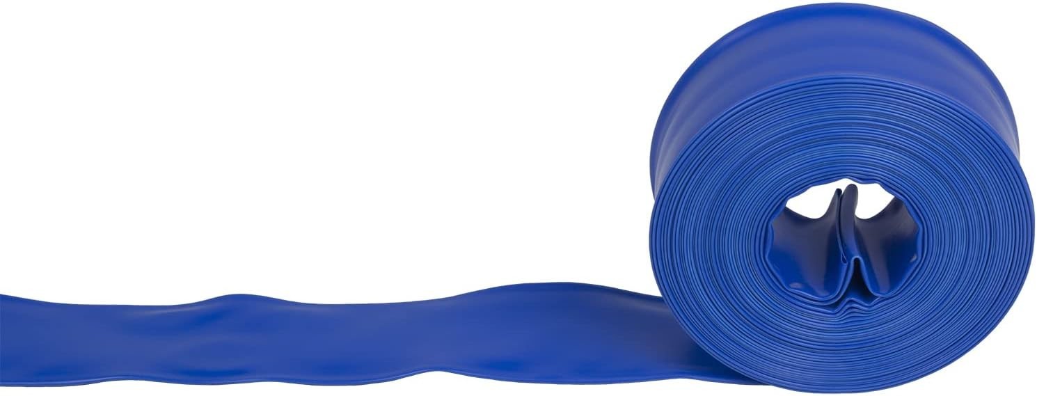 Heavy-Duty Vinyl Swimming Pool Backwash Hose 2-Inch x 50 Feet for Inground