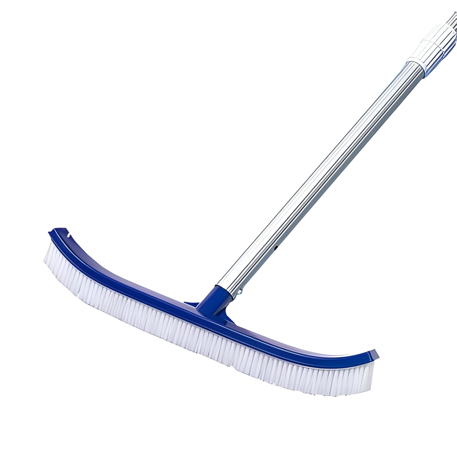 18″ Heavy Duty Pool Brush for Walls, Tiles & Floor w/ EZ Clips & Curved Ends