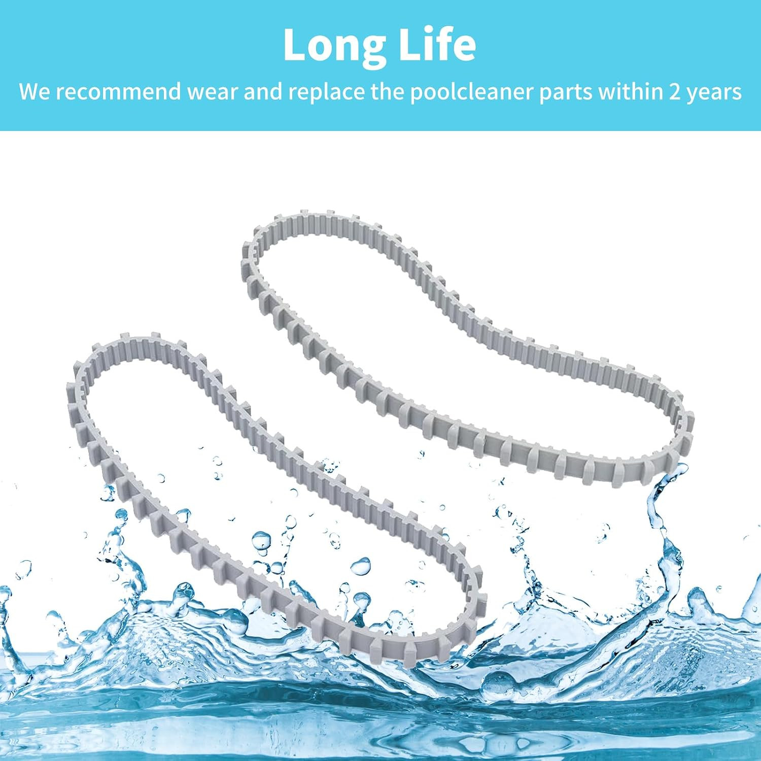 Durable Pool Cleaner Timing Track Grey, 9985006-R2, Compatible with Dolphin Naut