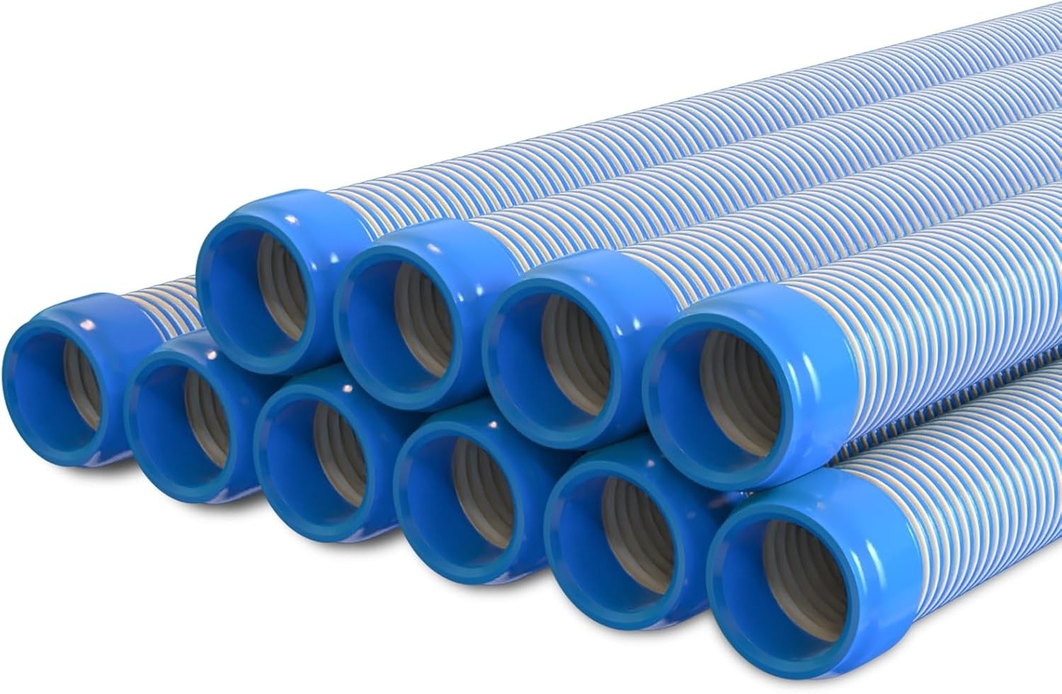 Pool Vacuum Hose 26 Feet (8 X 40 Inch), 1.5 Inch Cuffs, Compatible with Most Ing
