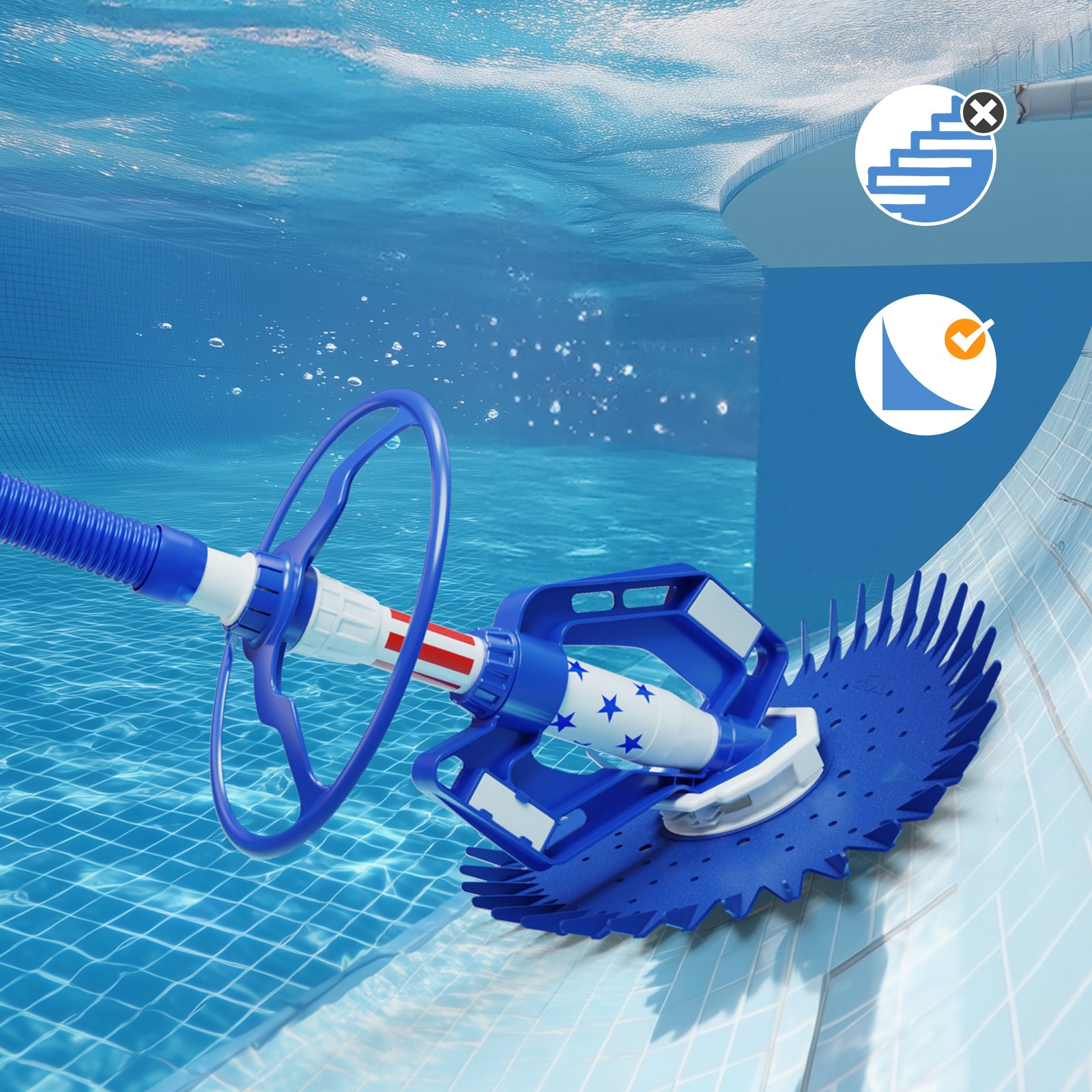 Swimming Pool Vacuum Cleaner Set In Ground Automatic for Outdoor Swimming Pool