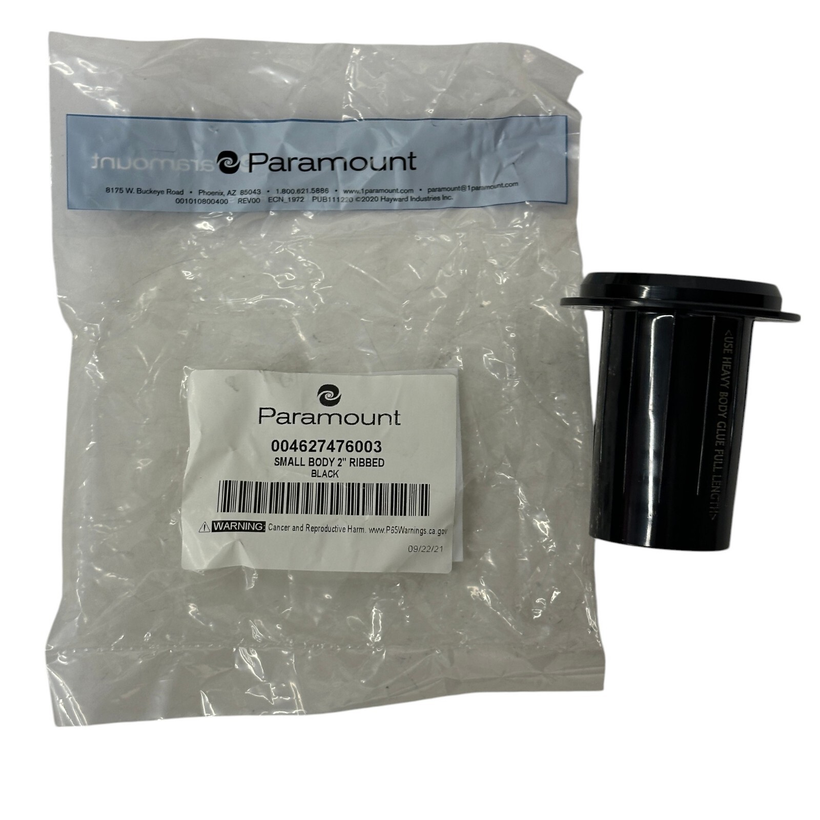 Hayward Paramount PV3 In-Floor Cleaning Head Ribbed Body 2in w Cap 004627476003