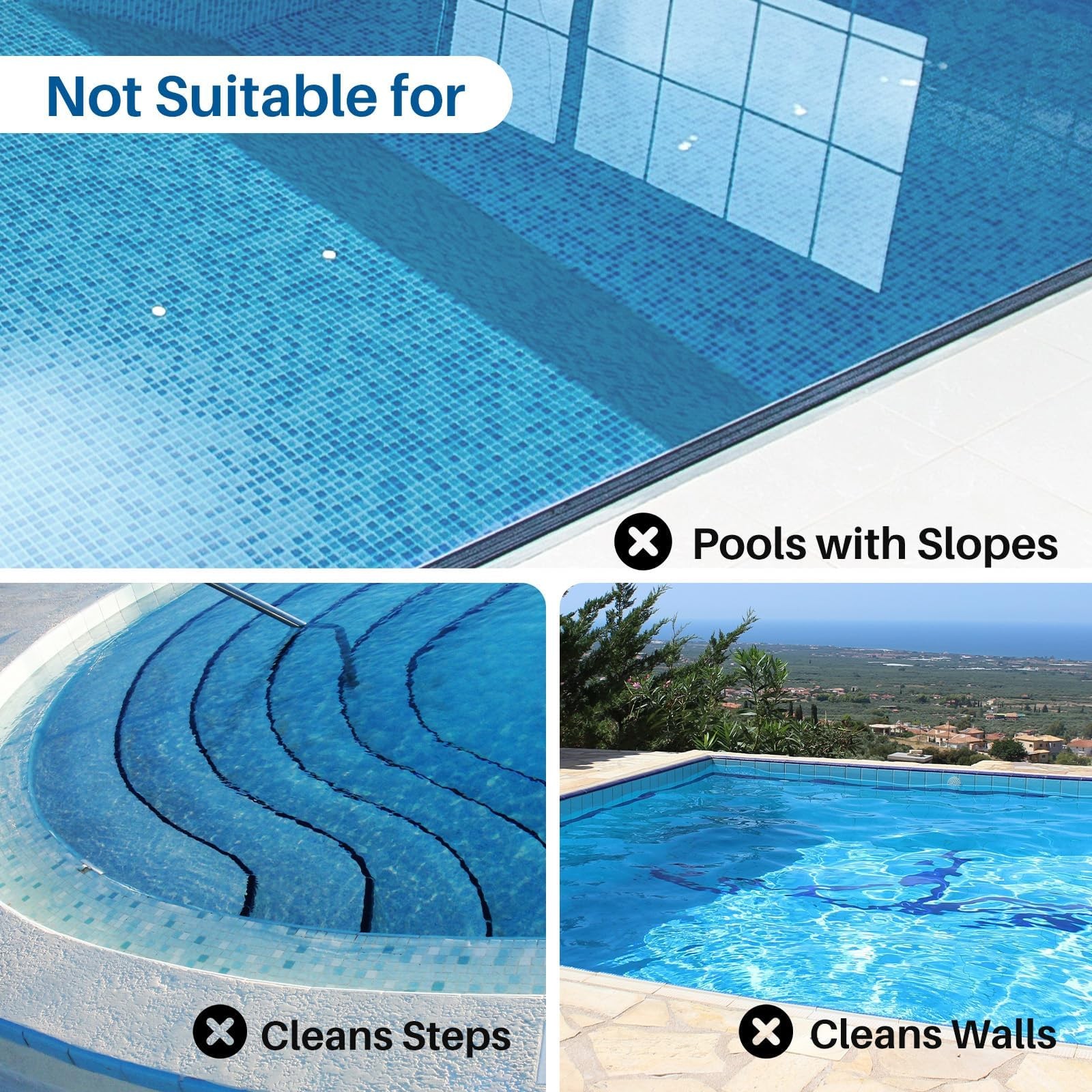 Self-Parking Automatic Pool Vacuum for up to 35 Ft Inground & Above-Ground Pools