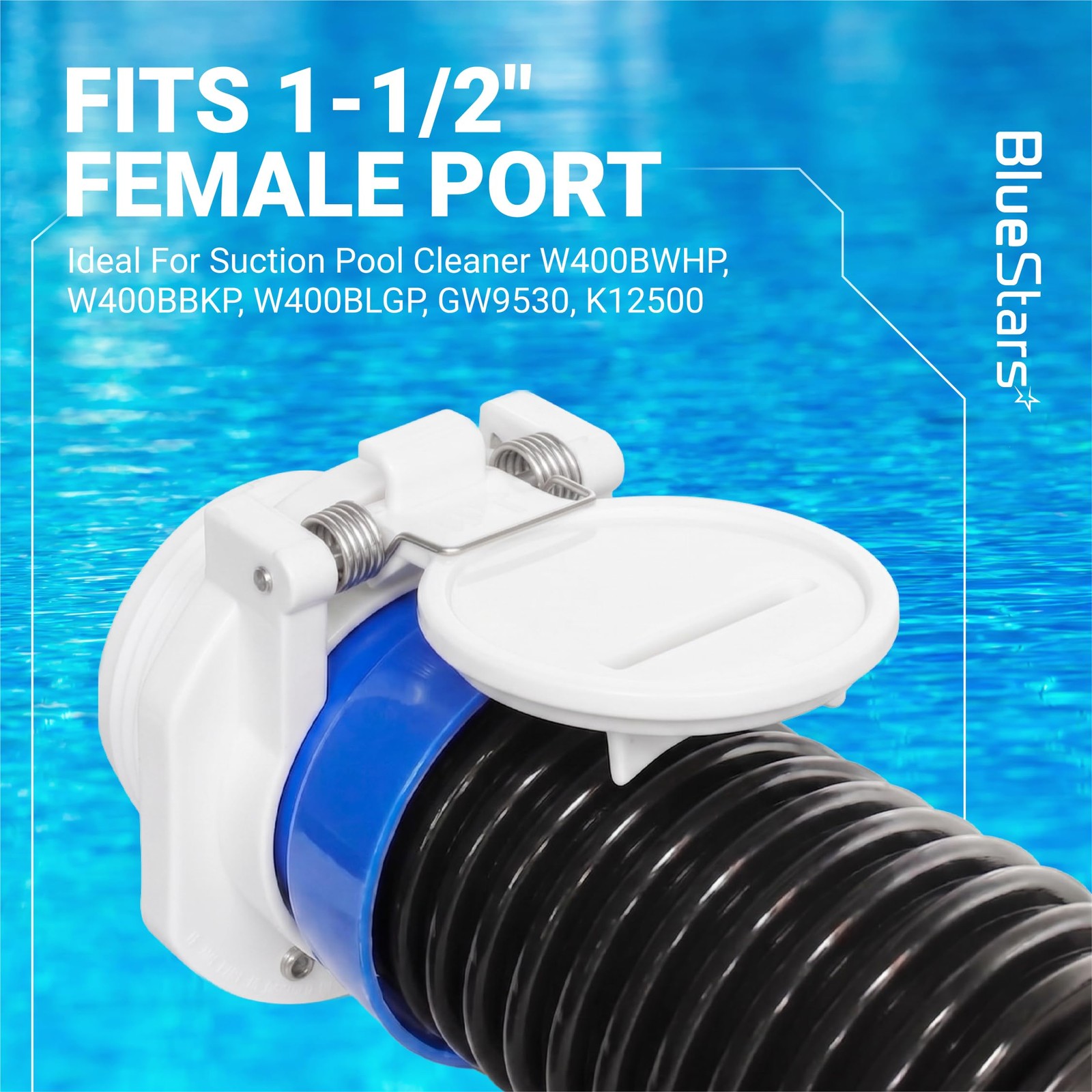 W400BWHP Free Rotating Vacuum Lock Safety Wall Fitting – Fit for Zodiac, Hayw…