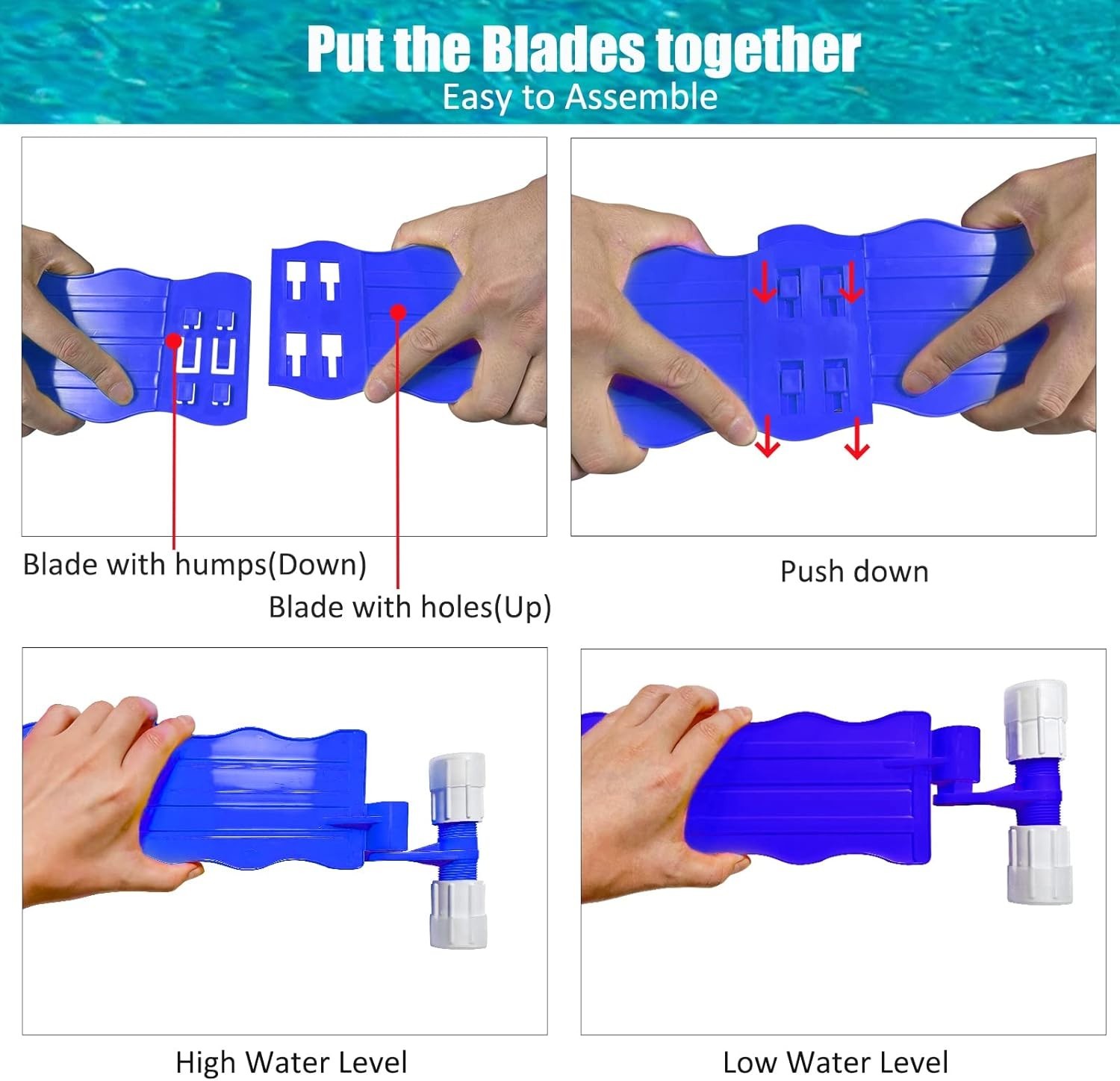 Hands-Free Pool Skimmer Arm – Durable, Fits Most In-ground Skimmer Systems