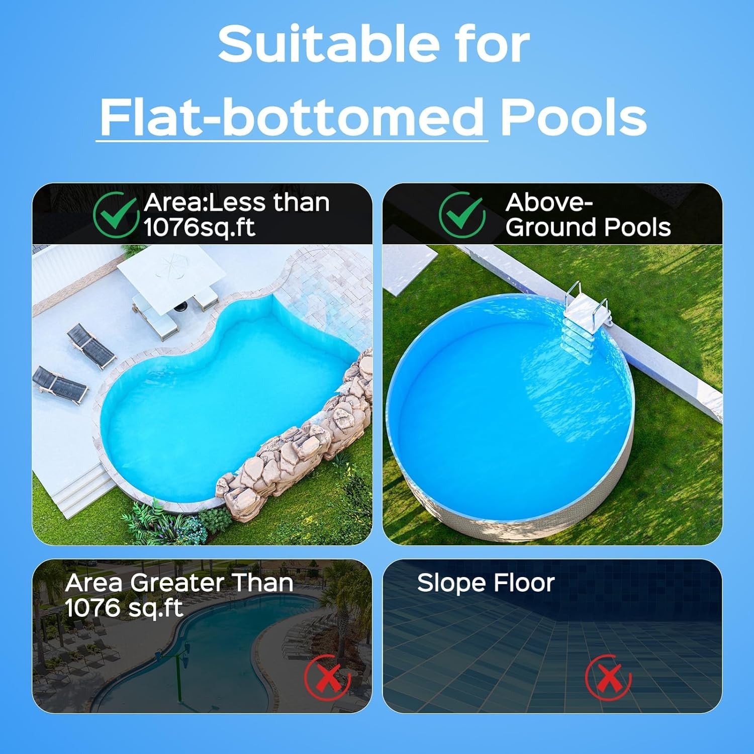 2025 Upgraded) WYBOT A1 Cordless Robotic Pool Cleaner,Automatic Pool Vacuum Ro..