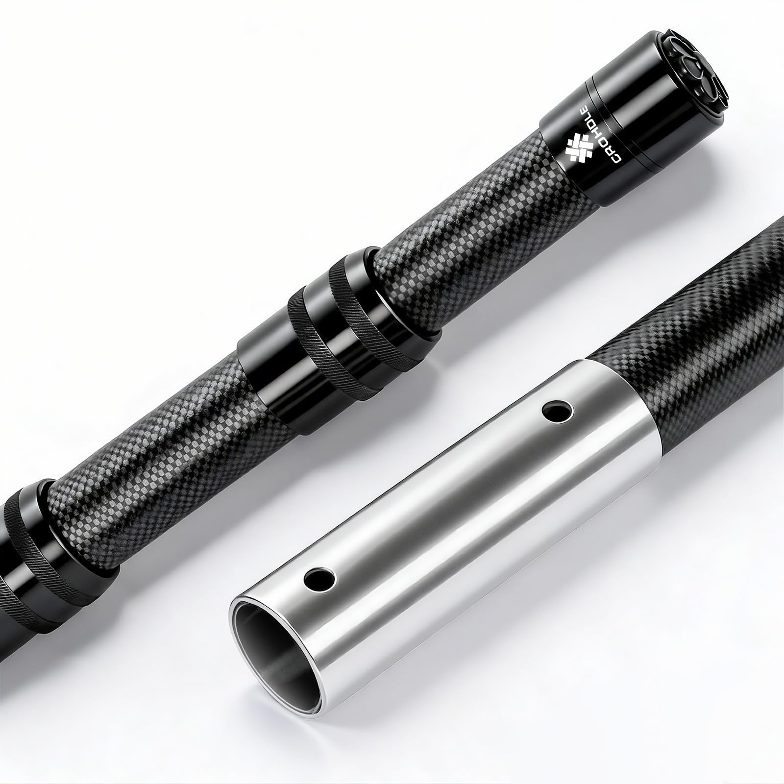 New Carbon Fiber Pool Pole Telescopic, 4.6-15 FT Lightweight Adjustable Exten…
