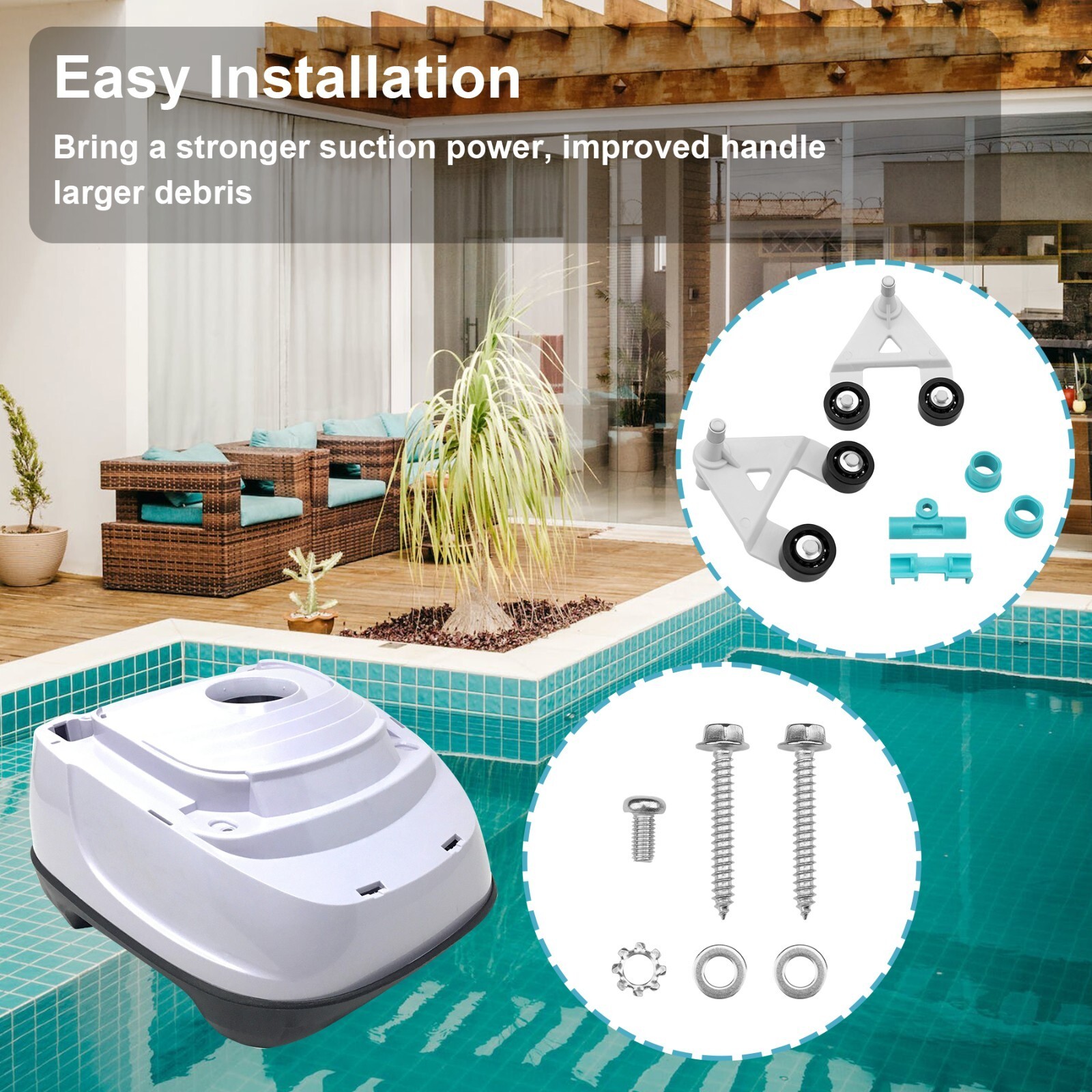AXV621DAT Pool Vac A-Frame Turbine Kit Fits Hayward Aquabug Navigator Pro Ultra