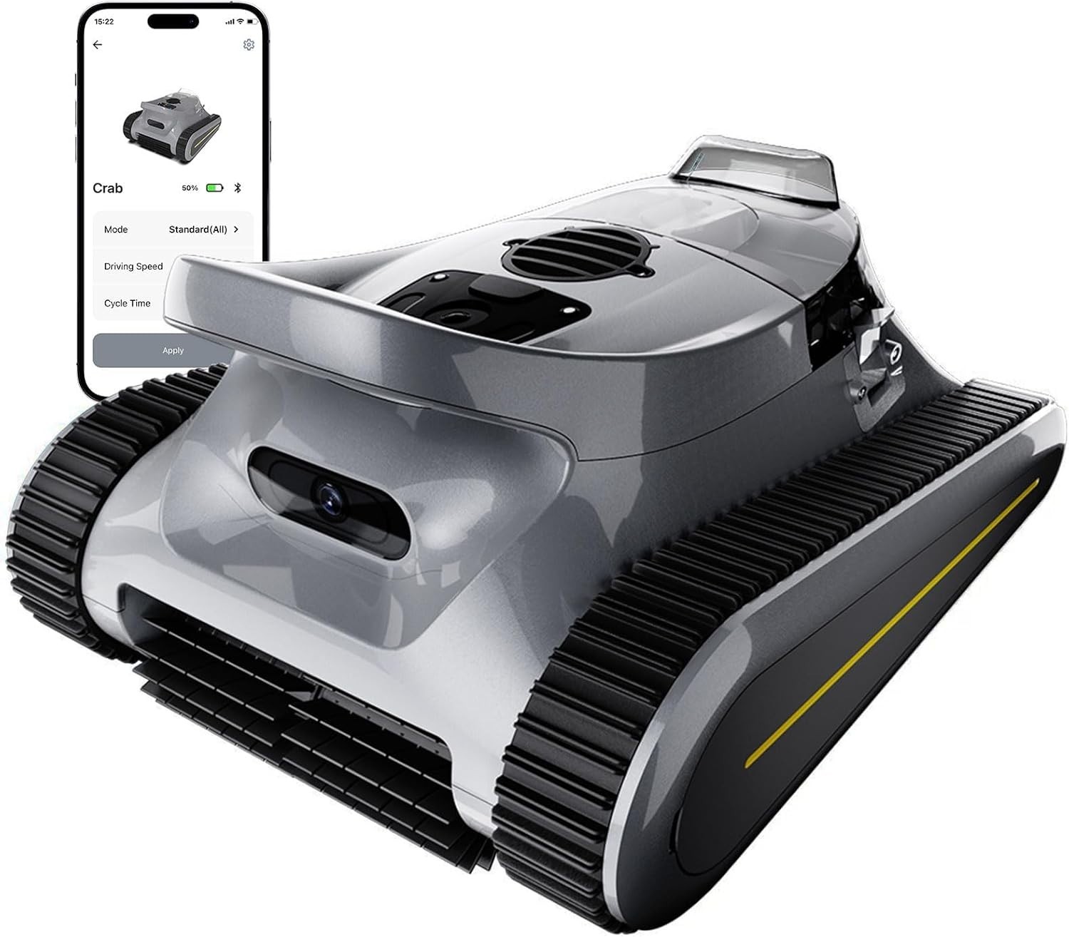 Cordless Robotic Pool Cleaner Vacuum 180W Brushless Motor, 45,000Pa 2150 SQ FT