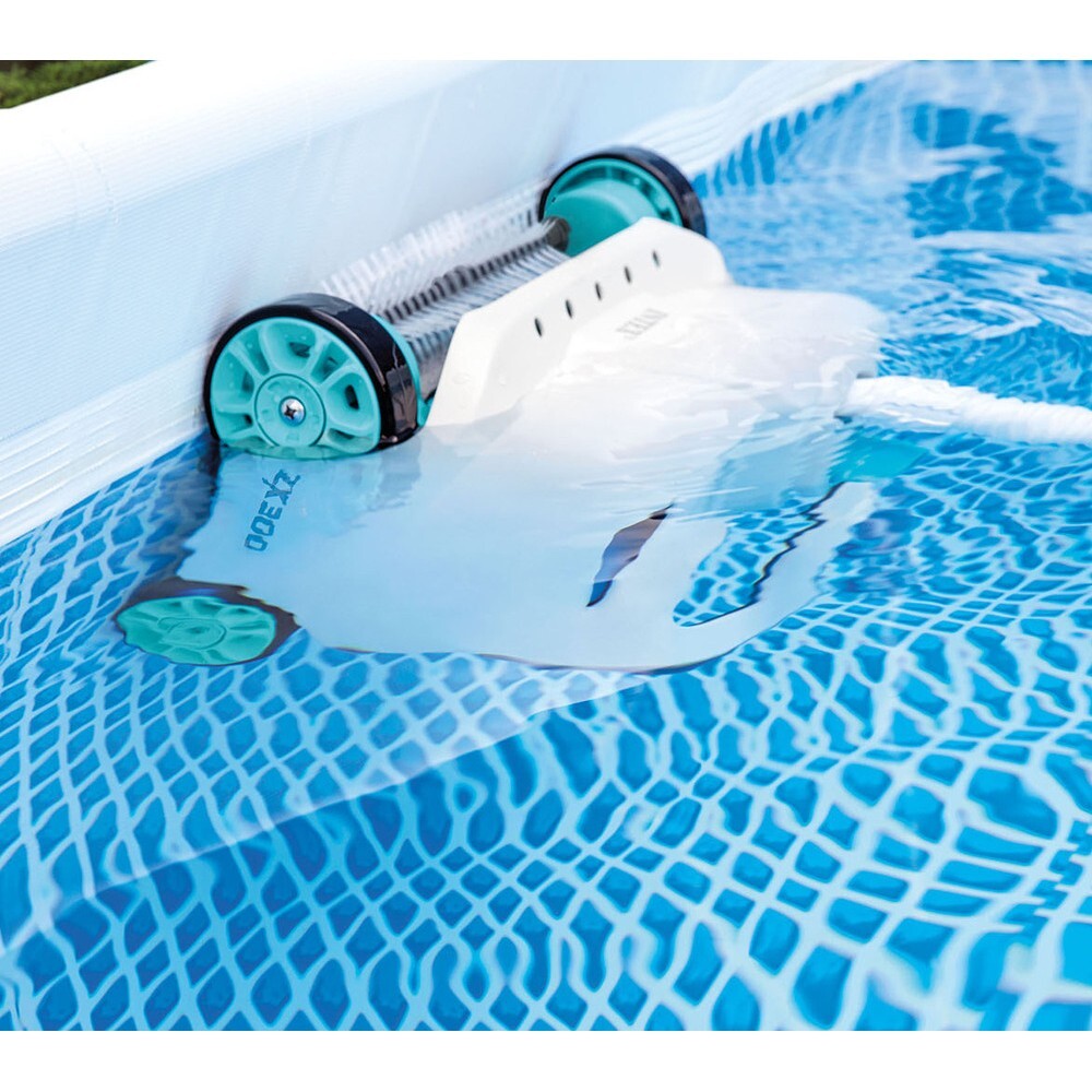 Intex 28005E Deluxe Swimming Pool Floor and Wall Cleaner Robot Vacuum ZX300