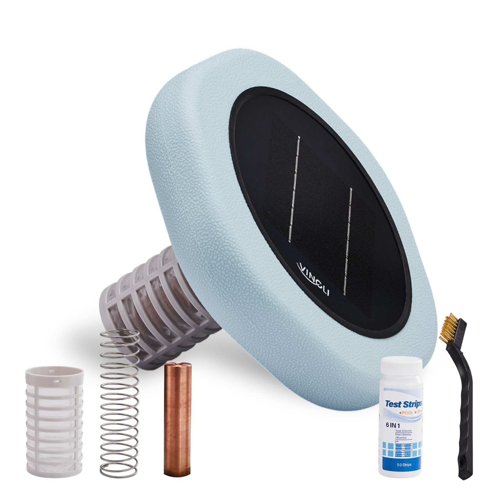 Solar Copper Pool Ionizer for Water Clarification Above Ground / Inground Pools