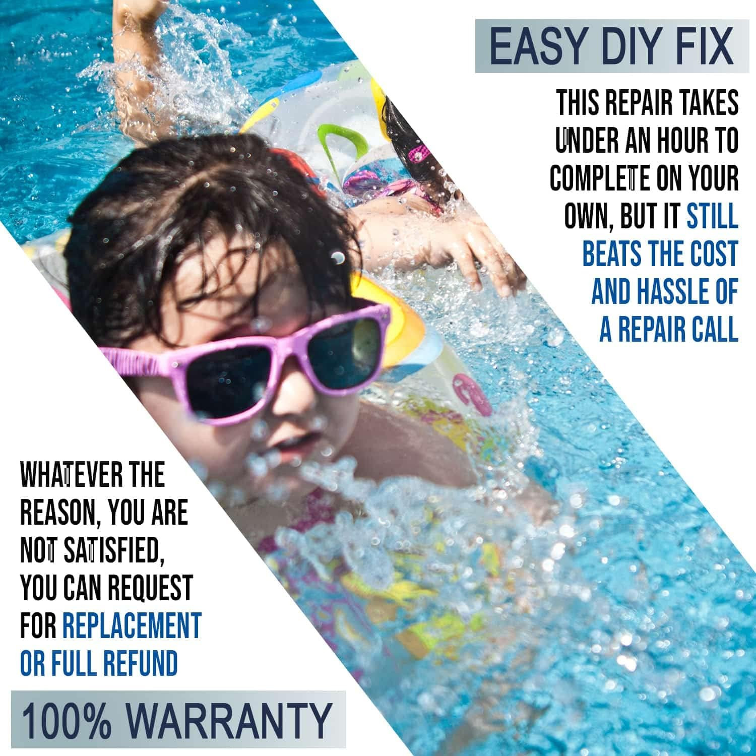 896584000-143 Pool Cleaner Front Tire Kit with Super Hump by – Compatible with