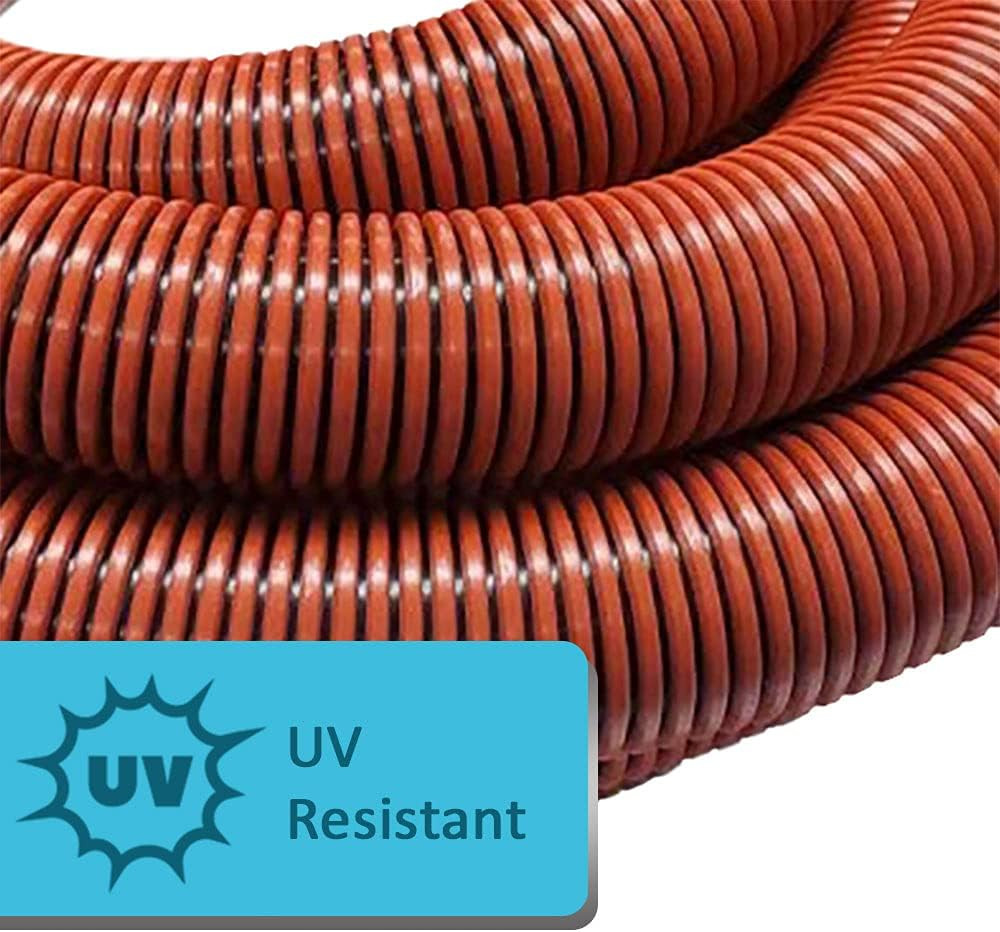 Puri Tech 1.5 Inch Diameter X 50 Feet Long Heavy Duty Commercial Grade Vacuum Ho