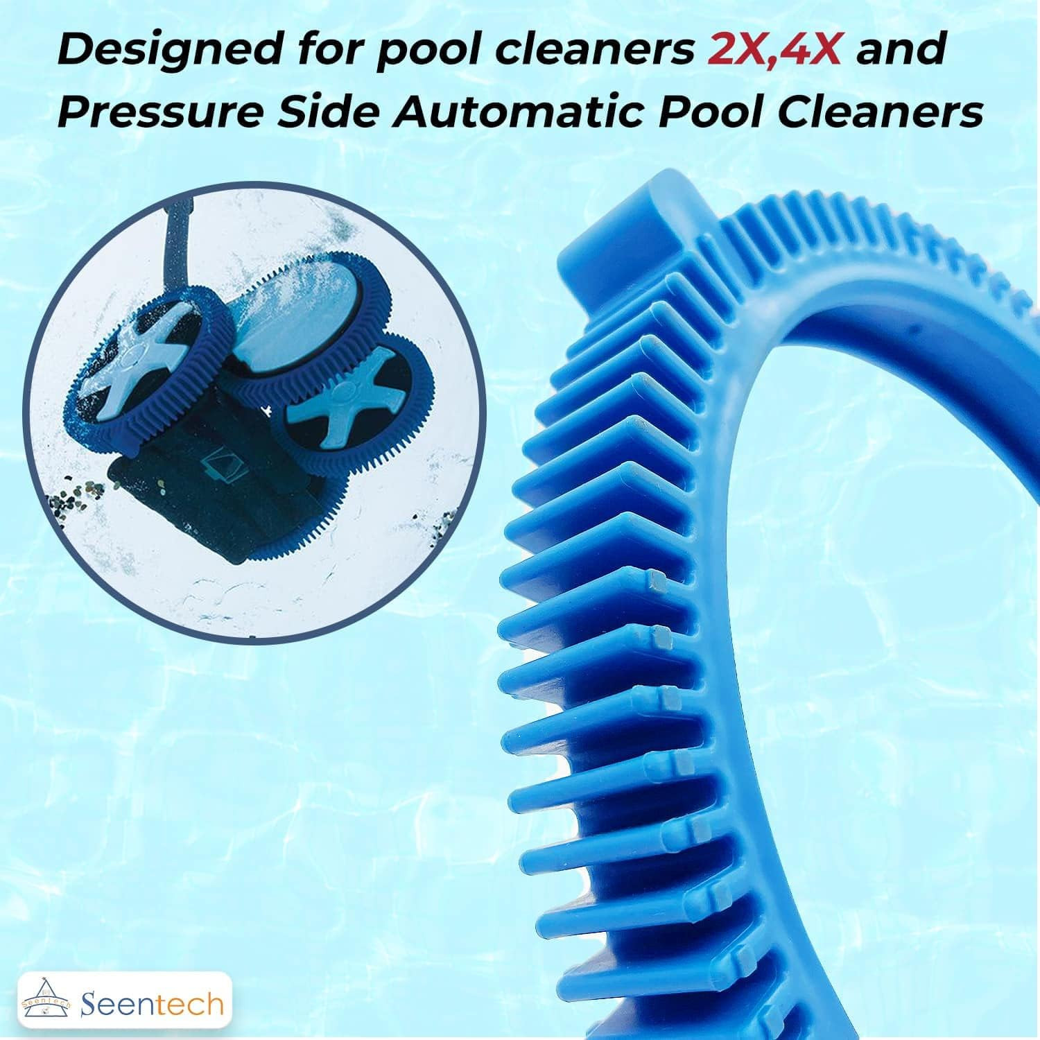 896584000-143 Pool Cleaner Front Tire Kit with Super Hump by – Compatible with