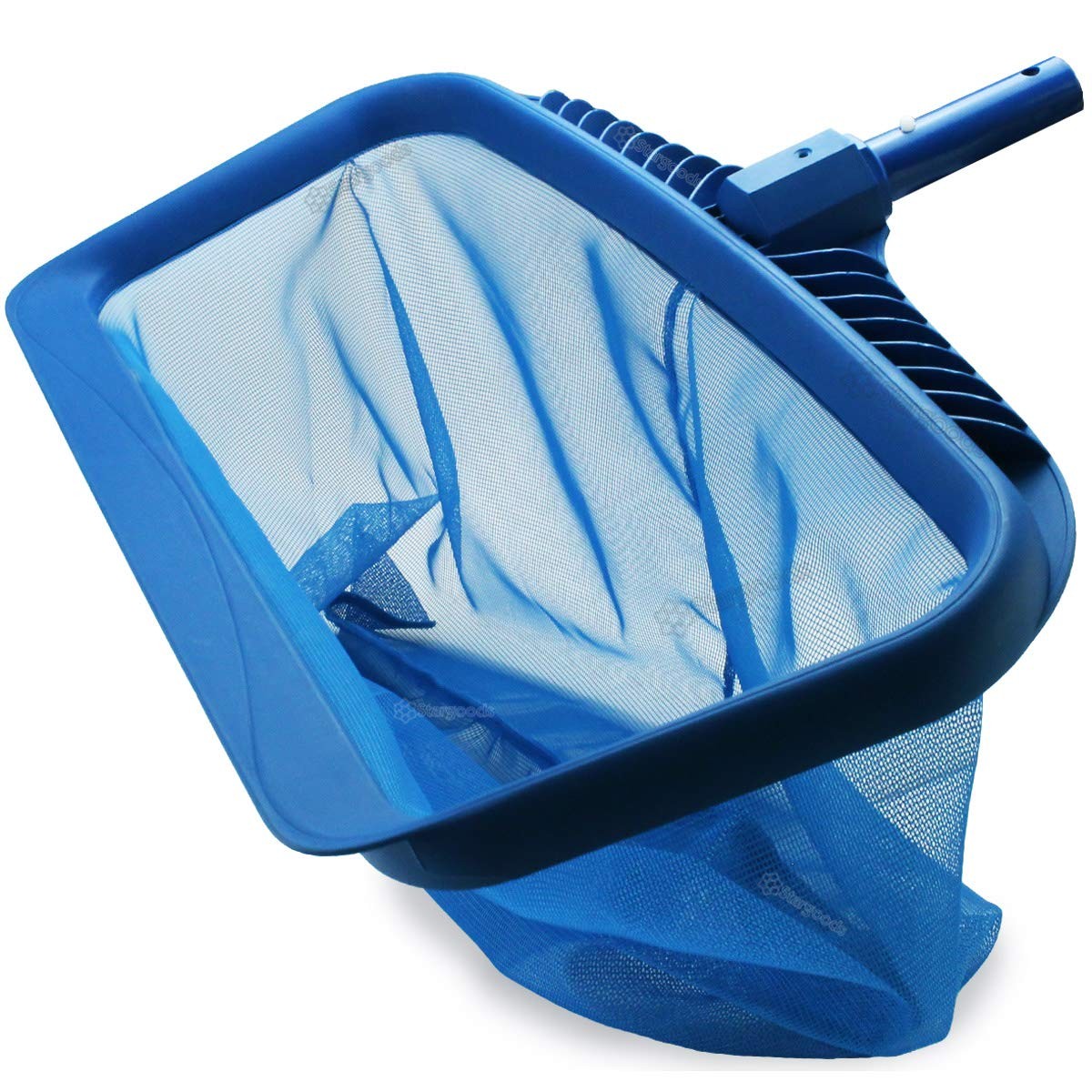 STARGOODS 20″ Pool Skimmer Net – Heavy-Capacity Deep Bag Leaf Rake for Blue