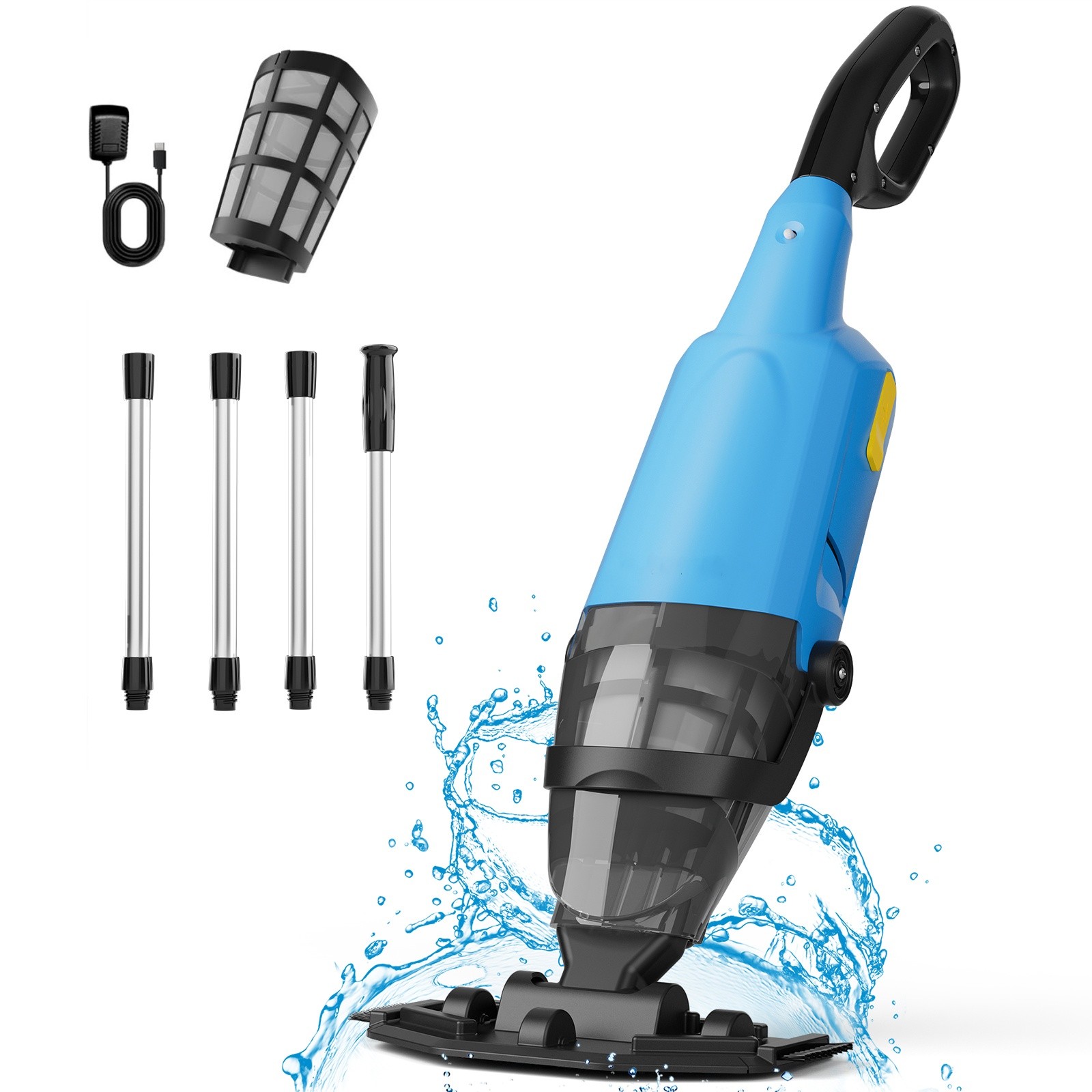 Mutaomay Handheld Pool Vacuum Cleaner Cordless Above Ground Inground Pools