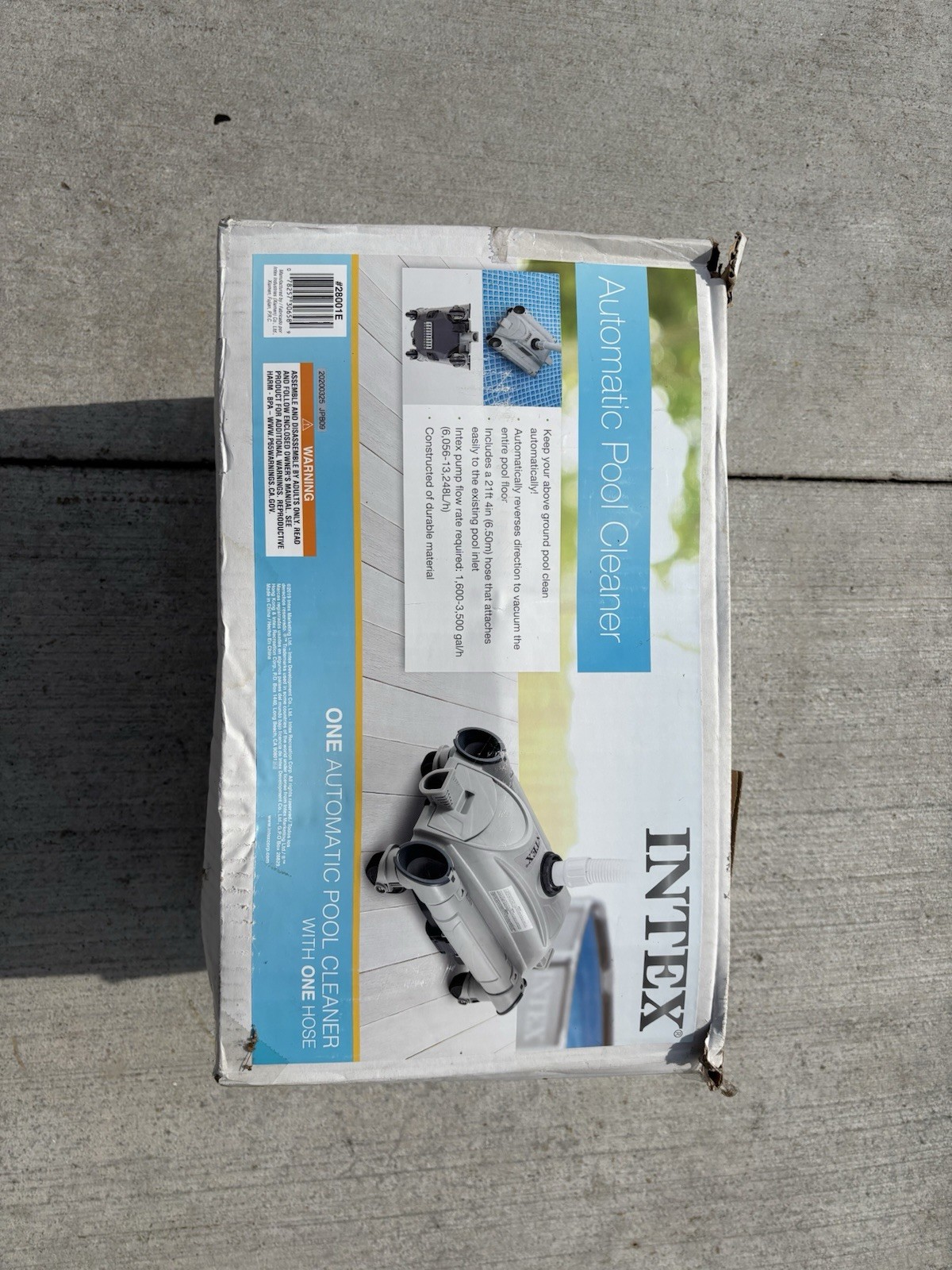 Intex 28001E Automatic Pool Cleaner for Above Ground Pools w/ 24ft Hose