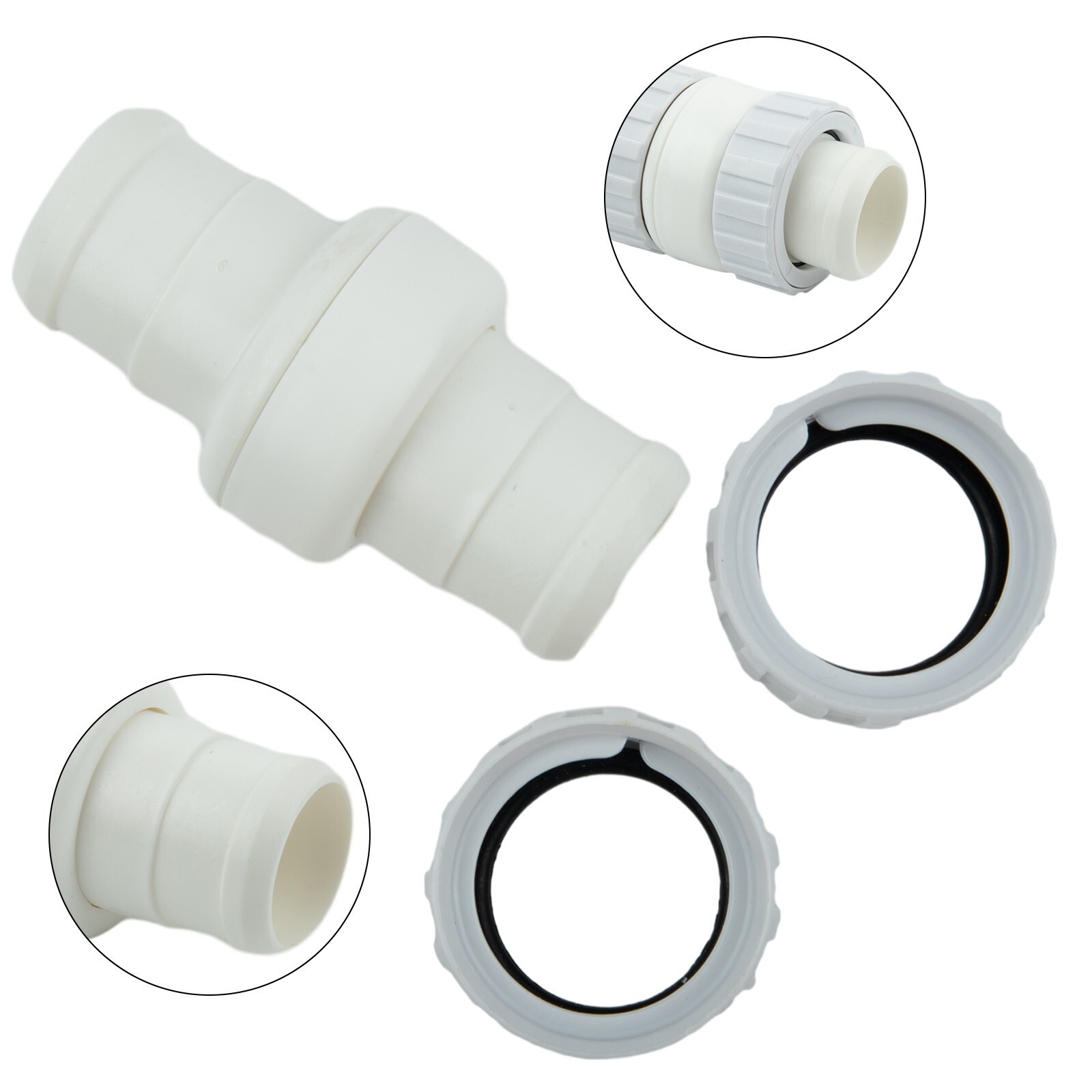 1pc Hose Swivel 2Pcs Hose Nut 9-100-3002 Connects Quickly For Polaris 360