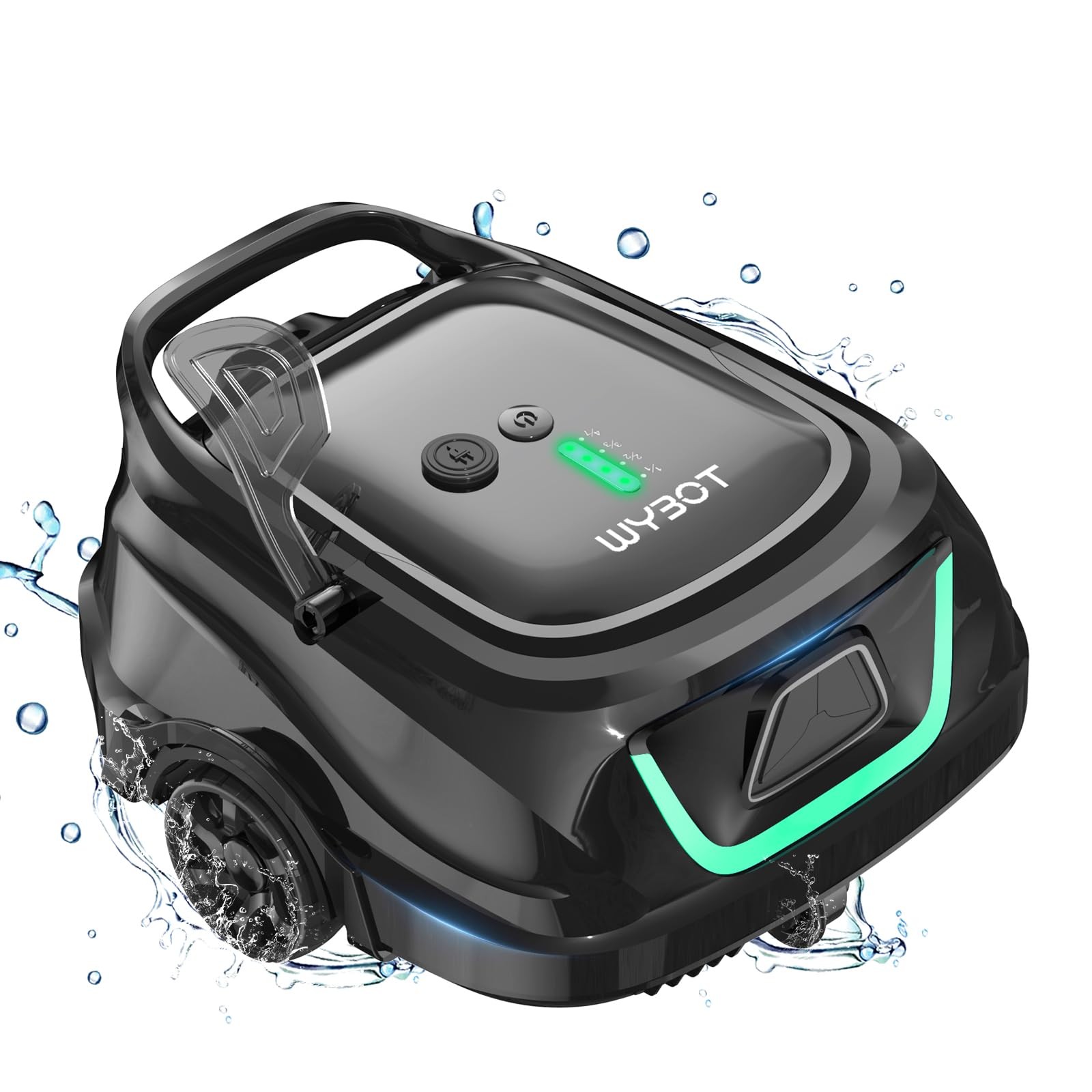 WYBOT A1 Robotic Pool Cleaner – Dual Layer Filtration, Strong Suction, 130 Mi…