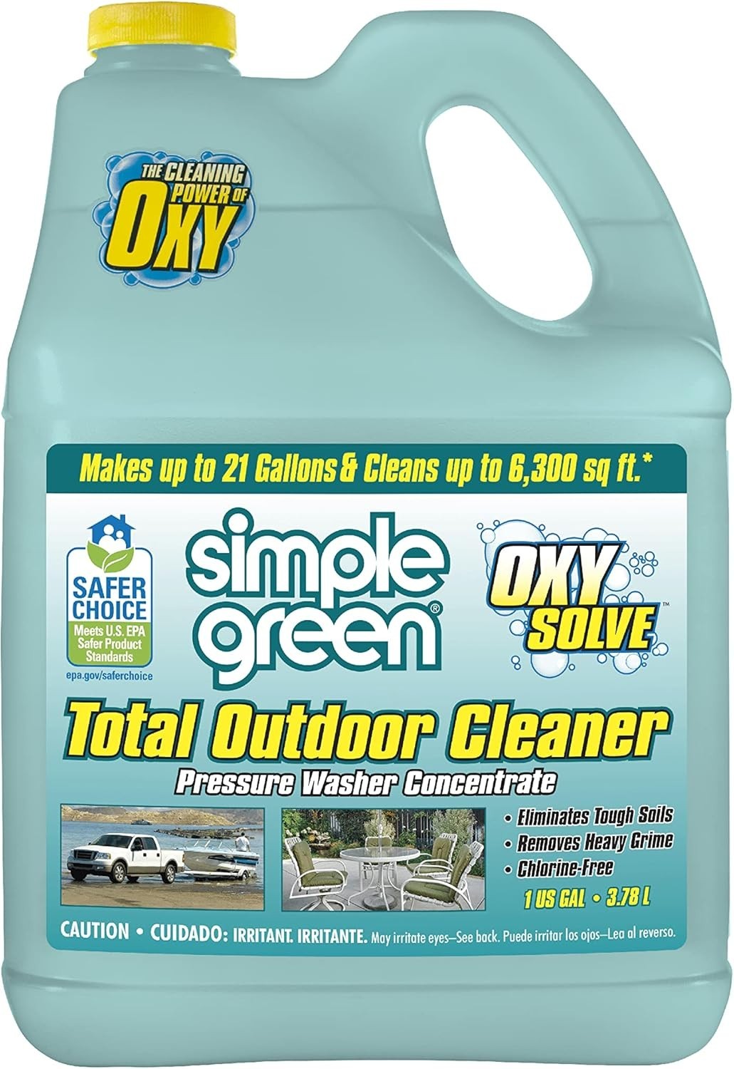 Oxy Solve Total Outdoor Cleaner Concentrate 128 Fl Oz Pressure Washer Safe
