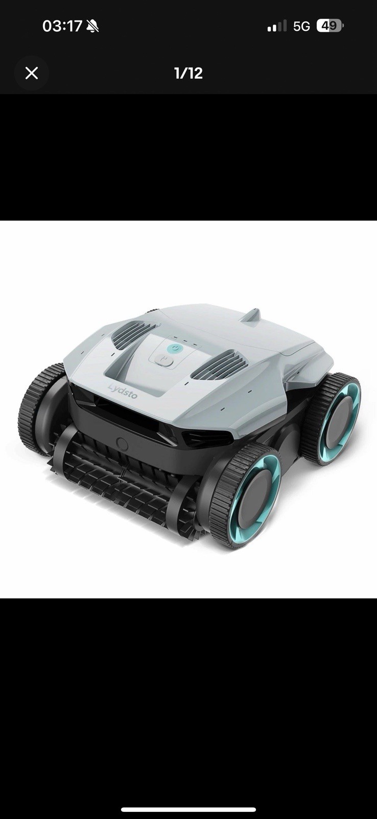 Lydsto Robot Pool Cleaner S3 Cordless Robotic Pool Cleaner
