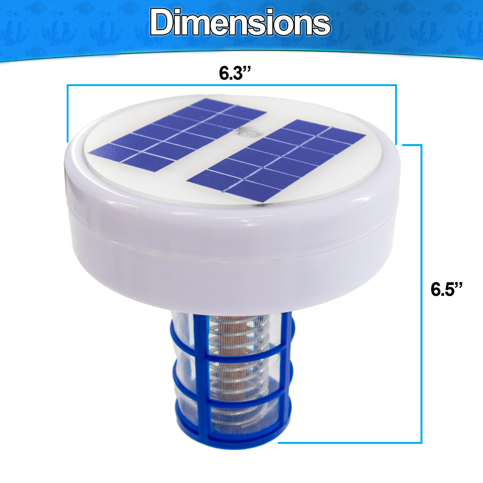 Solar Pool Ionizer w Copper & Steel Anode – Pool Water Cleaner Swimming Pools