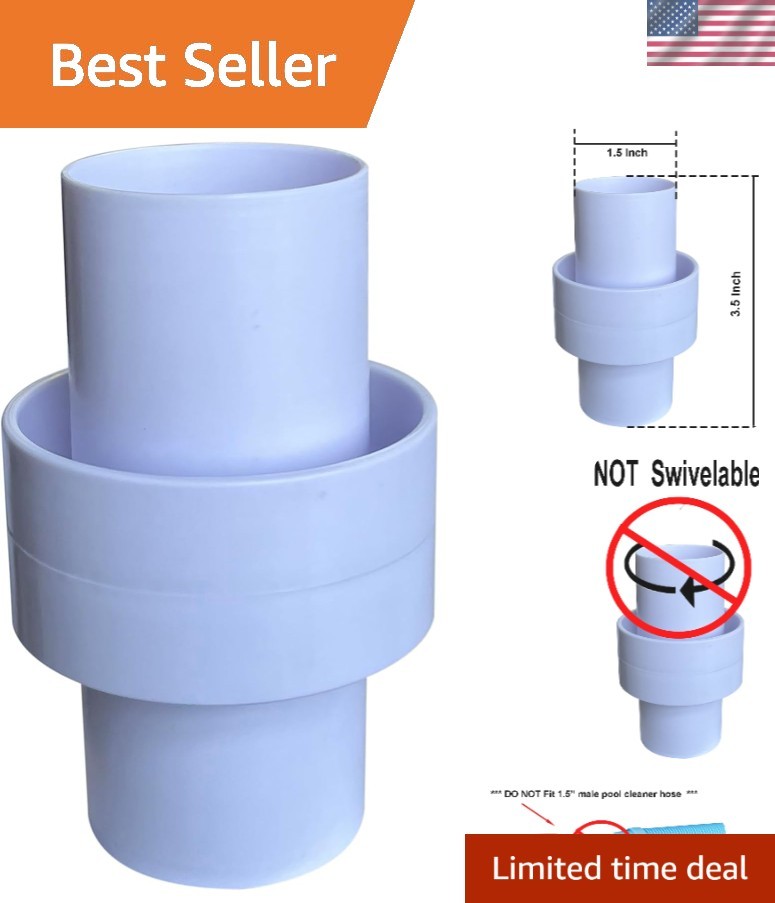 1.5″ Heavy-Duty Pool Cleaner & Vacuum Hose Connector – Replacement for Hayward
