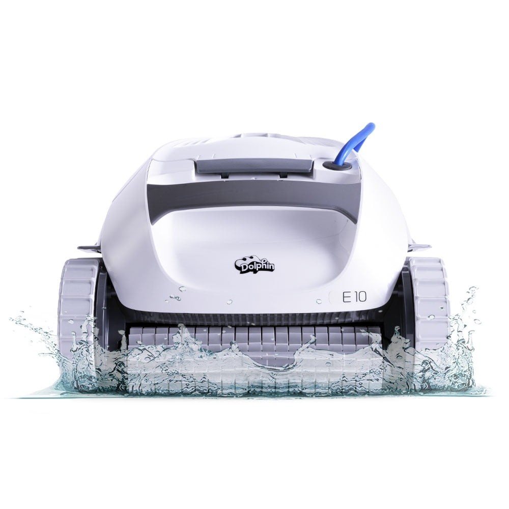 Dolphin Explorer E10 Robotic Automatic Pool Cleaner with Active Scrubbing Brush,