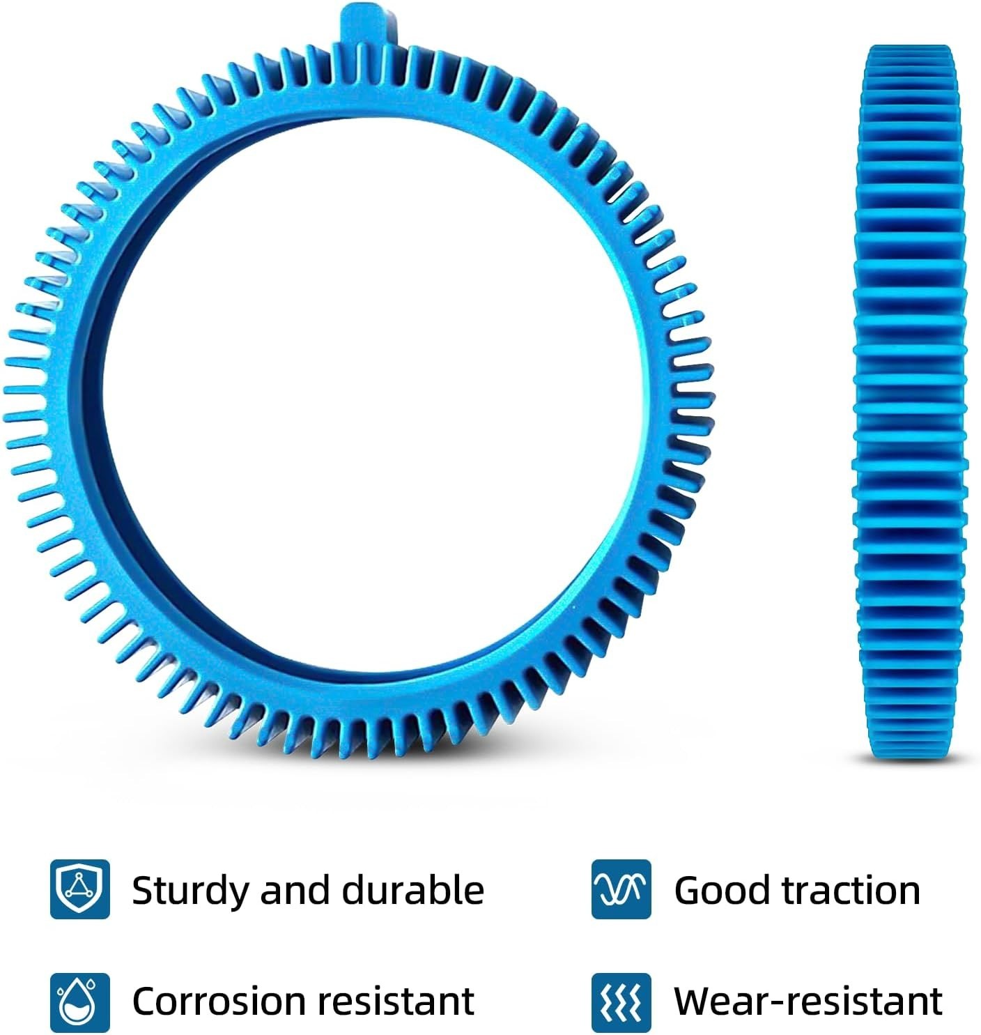 4-Pack Replacement Tires for Poolvergnuegen 896584000-143 | Easy Installation