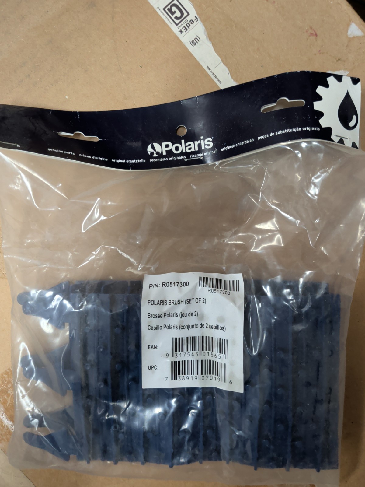 Zodiac OEM R0517300 Polaris Brush Set 2-Pack X2
