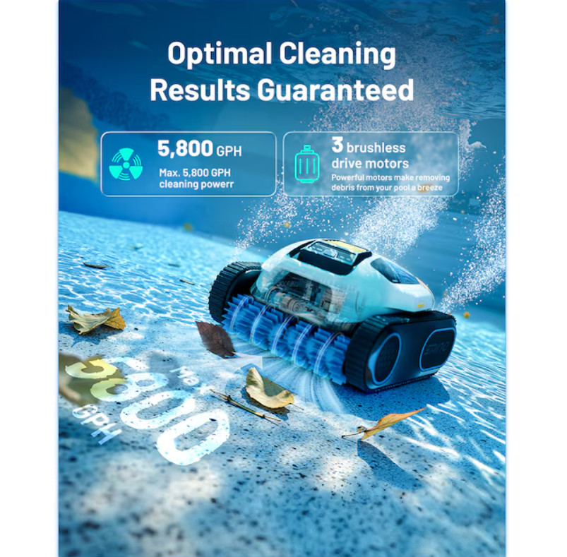 MAMMOTION Pool Vacuum Robot SPINO E1 Wall Floor Waterline Special