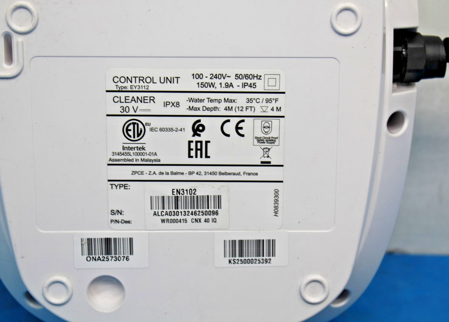ZODIAC EY3112 CONTROL UNIT CNX 40 IQ ONLY POWER-ON PARTS/REPAIR *READ* T9-D15