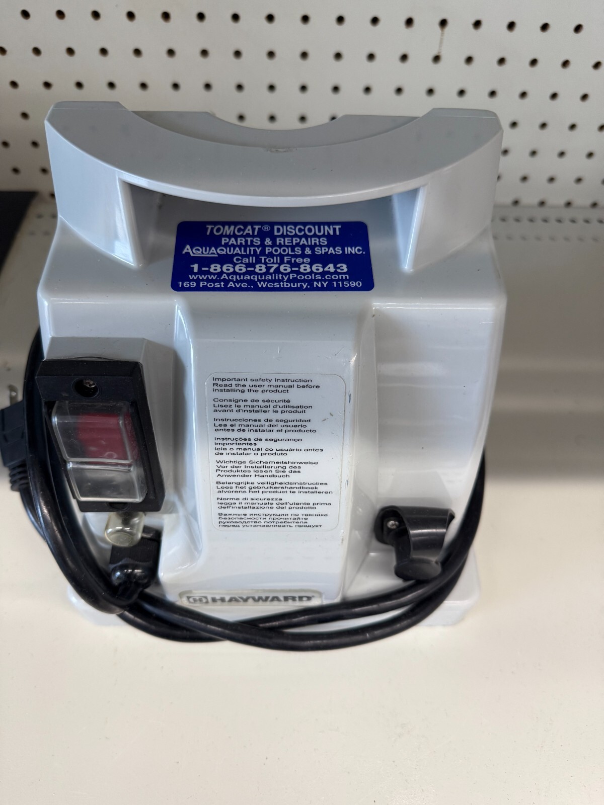 HAYWARD 110V SHARKVAC POWER SUPPLY RC9740WCCUB ( USED