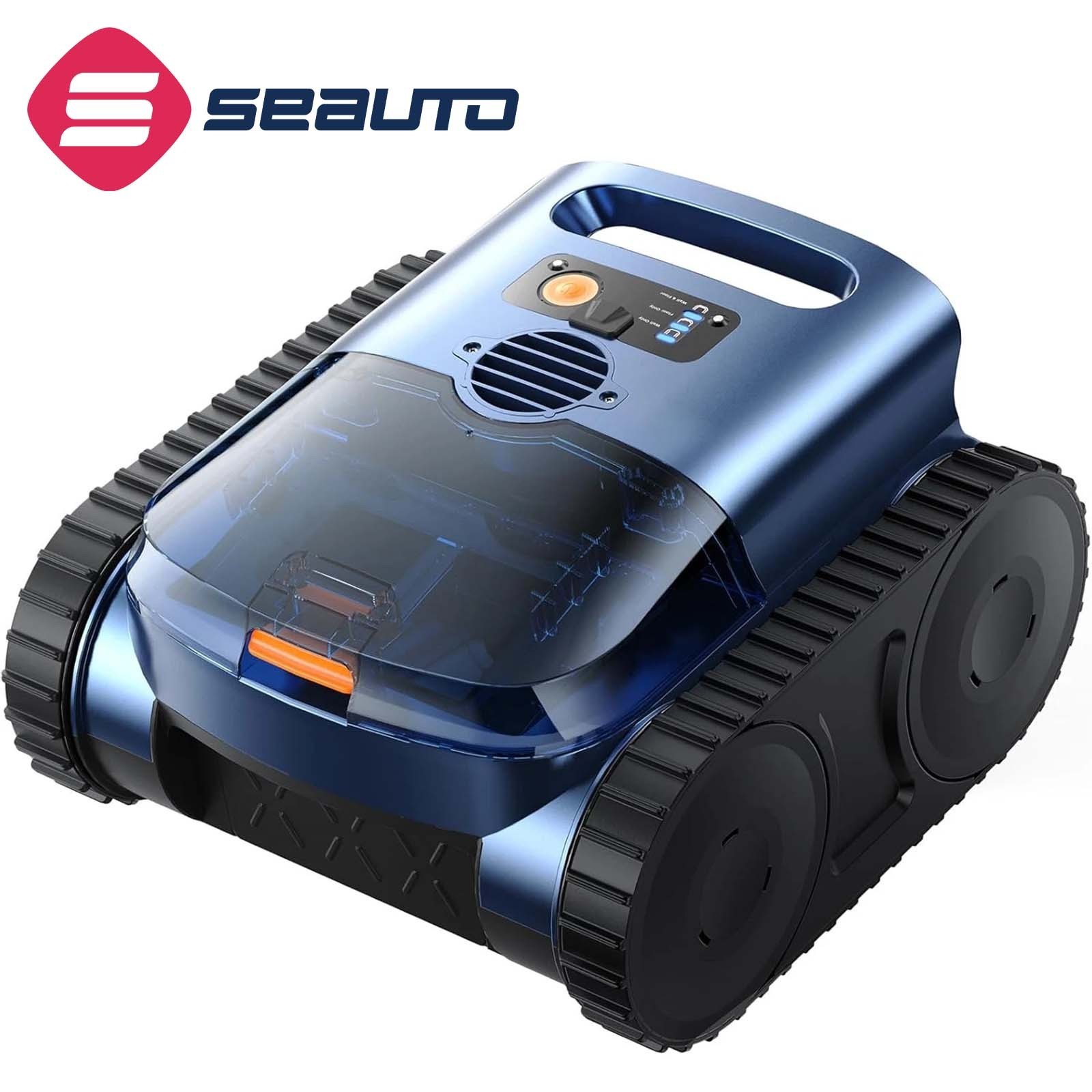 SEAUTO SAT25 Pool Cleaner Wall Climb Cordless Robotic Pool Robot In-Ground Pools
