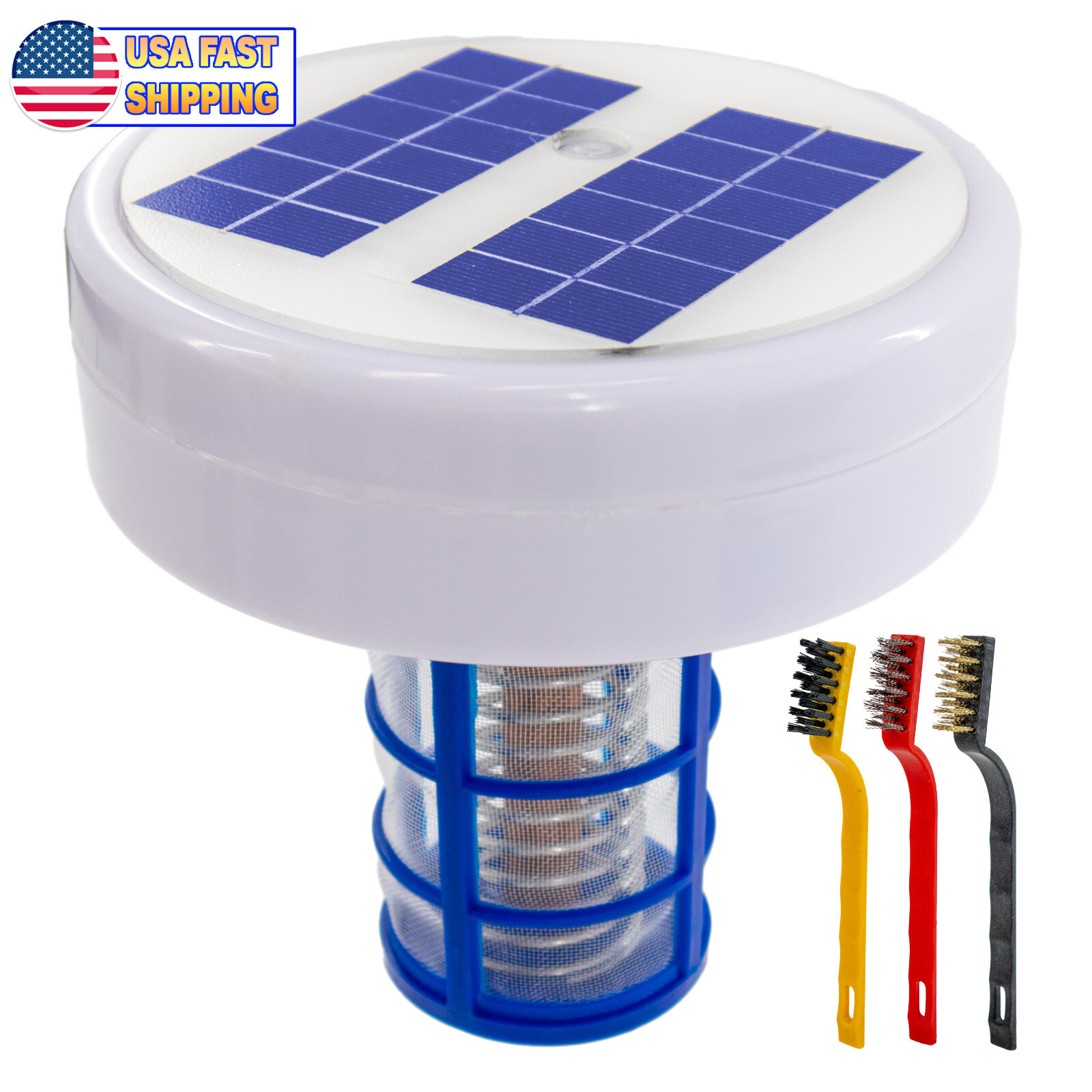 Solar Pool Ionizer w Copper & Steel Anode – Pool Water Cleaner Swimming Pools
