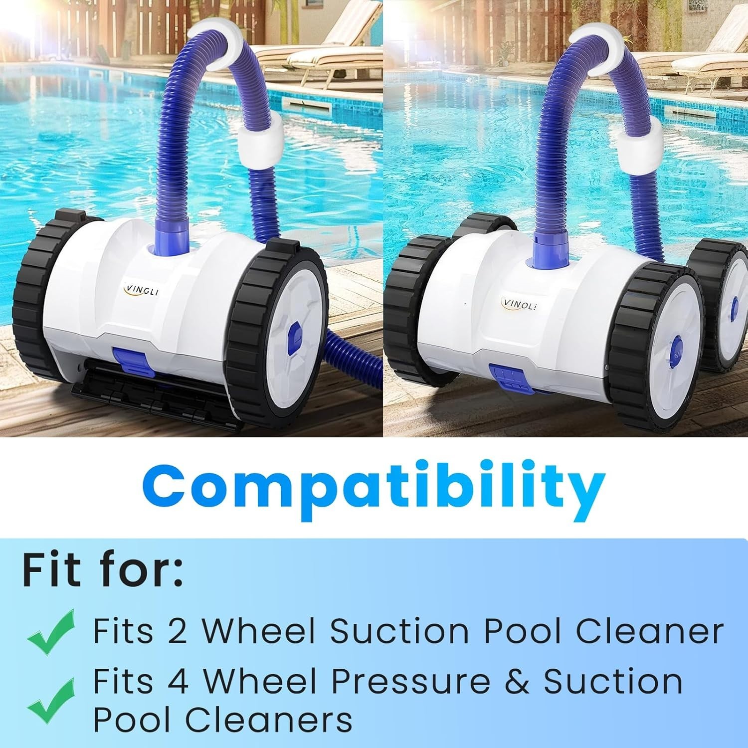 Lightweight Pool Cleaner Hose Floats (4 Pack) – Easy Installation & Reliability